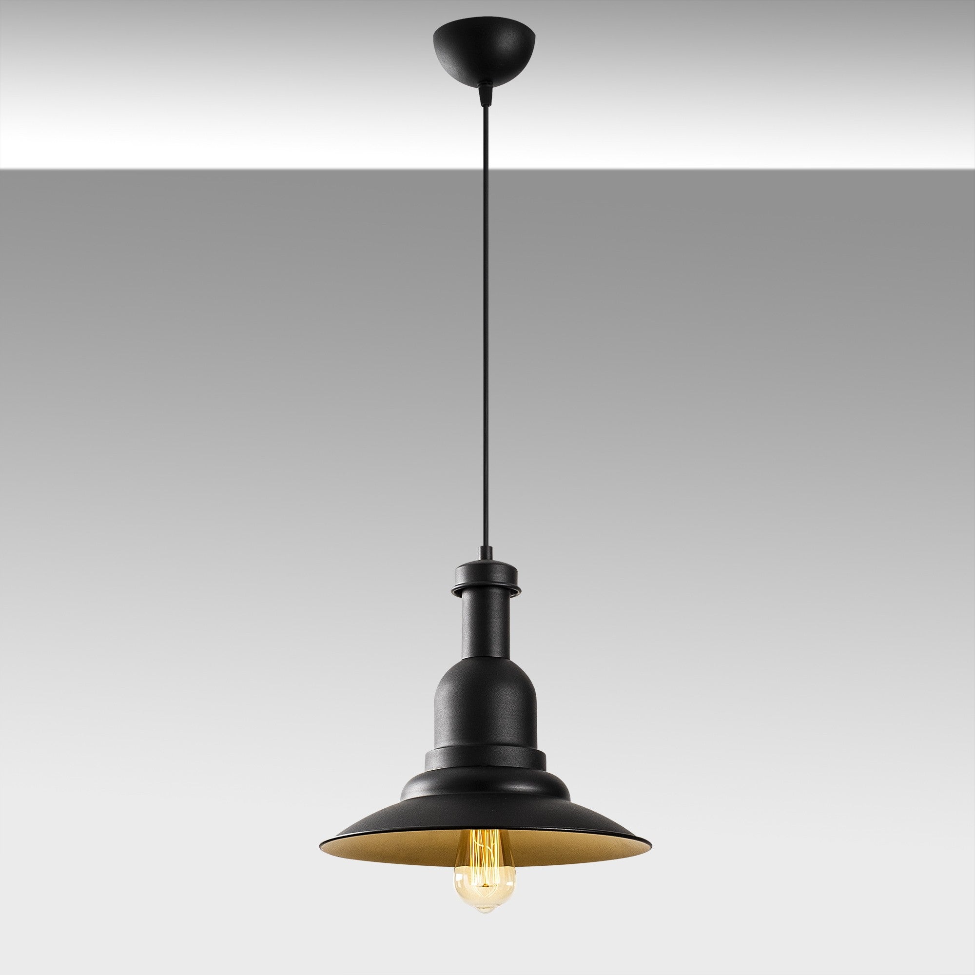 Sağlam - 3713 in Schwarz Gold präsentiert im Onlineshop von KAQTU Design AG. Pendelleuchte ist von Opviq