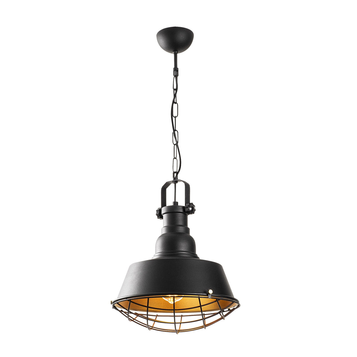 Sağlam Pendellampe - Schwarz Gold in Schwarz Gold präsentiert im Onlineshop von KAQTU Design AG. Pendelleuchte ist von Opviq