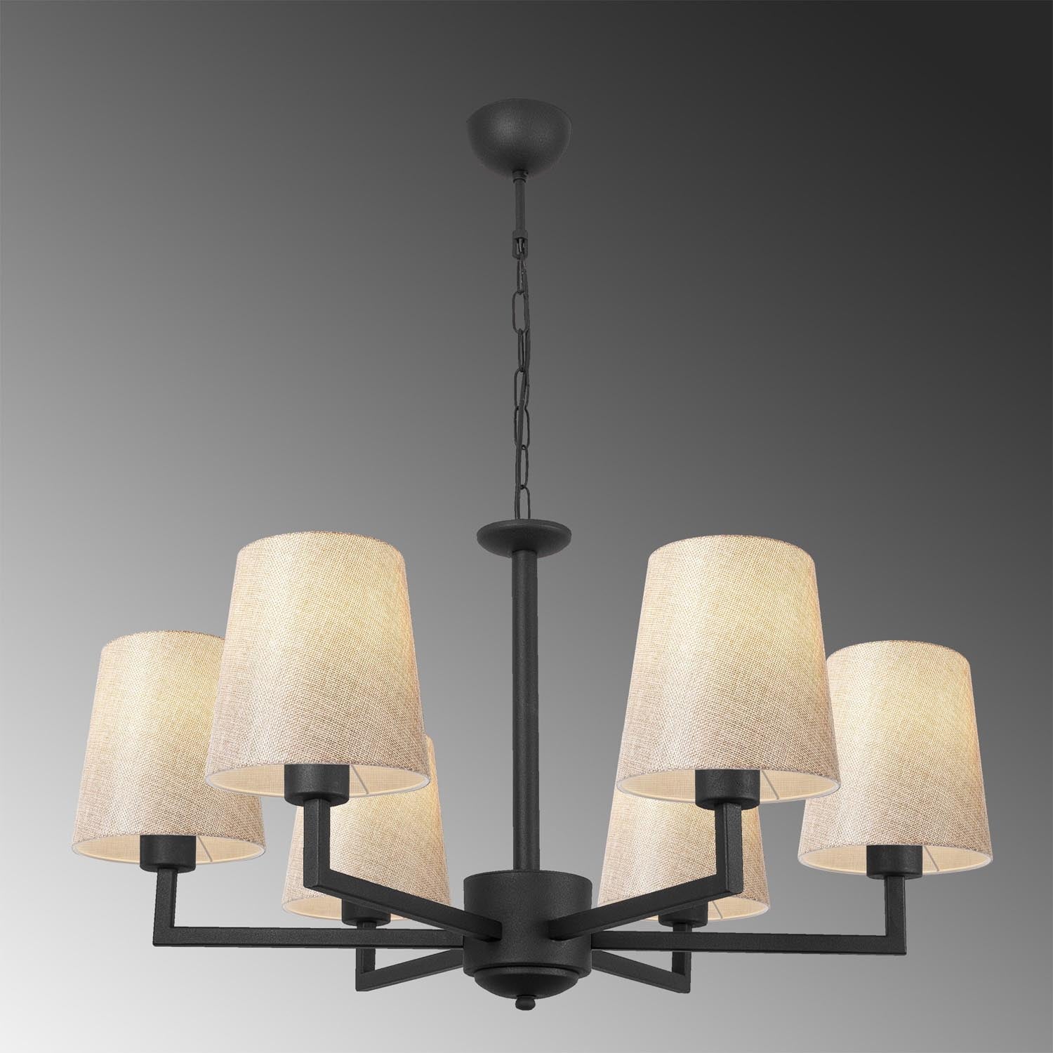 Profil - 4644 in Schwarz
 Creme präsentiert im Onlineshop von KAQTU Design AG. Pendelleuchte ist von Opviq