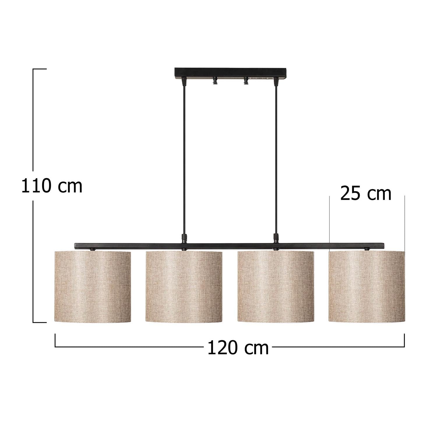 Valiz - 4706 in Schwarz
 Creme präsentiert im Onlineshop von KAQTU Design AG. Pendelleuchte ist von Opviq