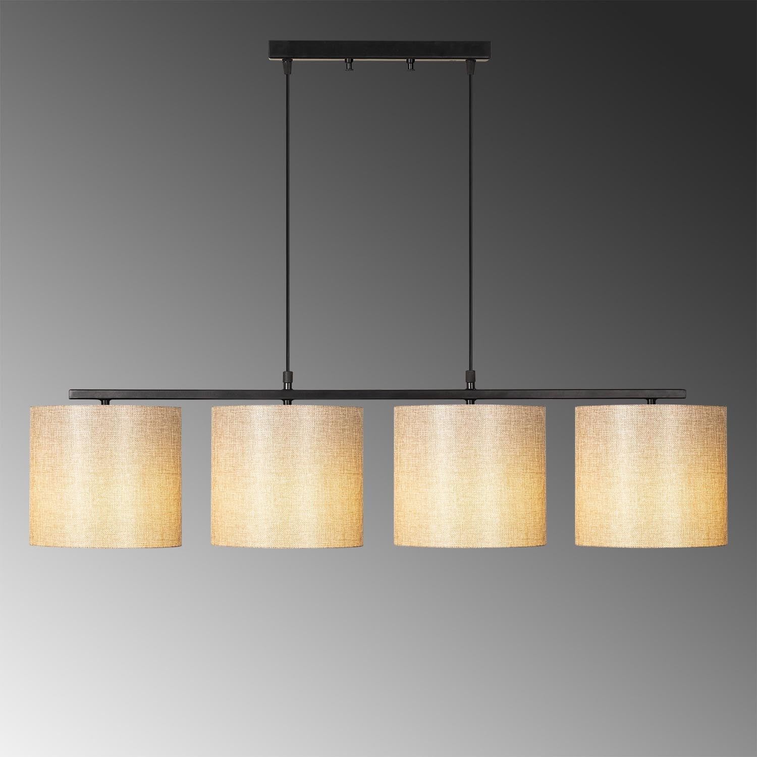 Valiz - 4706 in Schwarz
 Creme präsentiert im Onlineshop von KAQTU Design AG. Pendelleuchte ist von Opviq