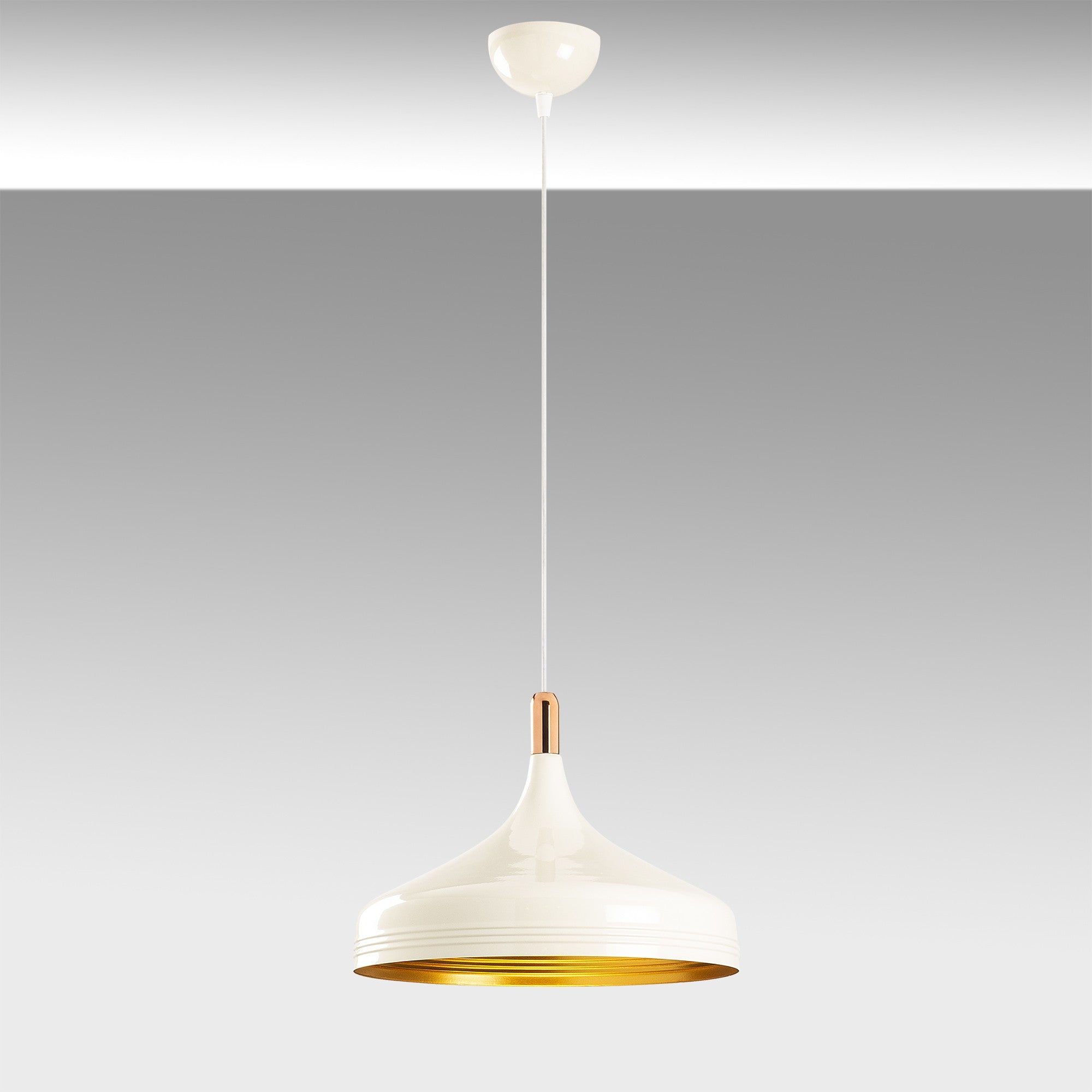 Sağlam - 3723 in Weiss Gold Kupfer präsentiert im Onlineshop von KAQTU Design AG. Pendelleuchte ist von Opviq