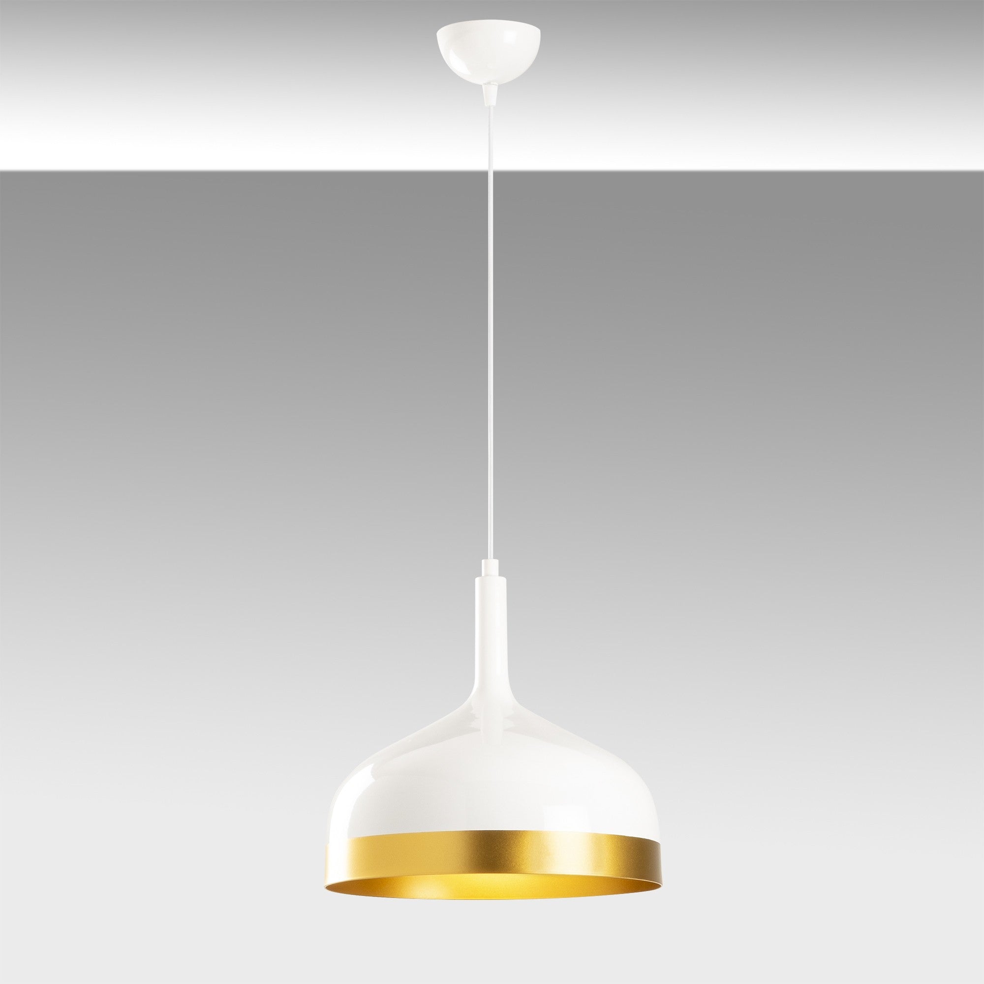 Sağlam - 3724 in Weisses Gold präsentiert im Onlineshop von KAQTU Design AG. Pendelleuchte ist von Opviq