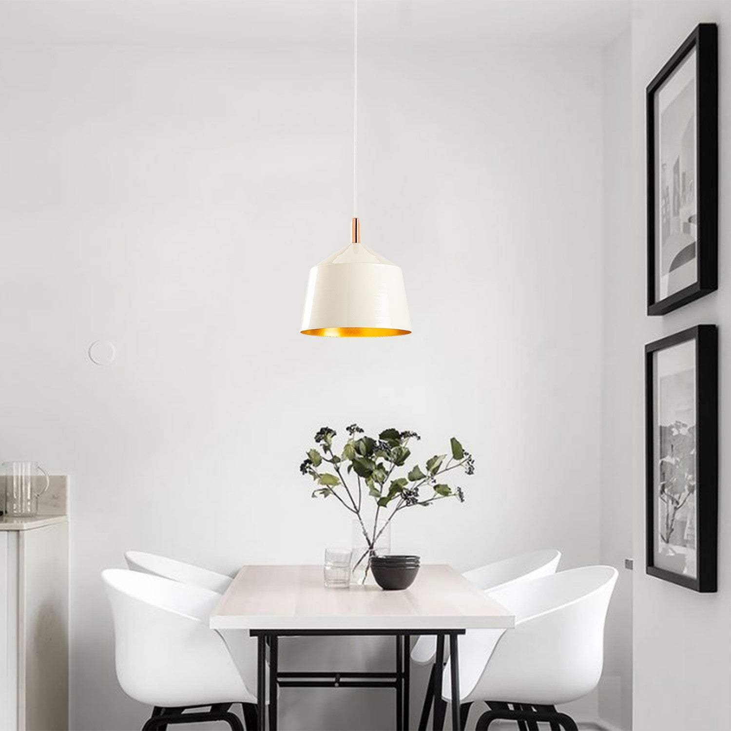 Sağlam - 3725 in Weiss Gold Kupfer präsentiert im Onlineshop von KAQTU Design AG. Pendelleuchte ist von Opviq