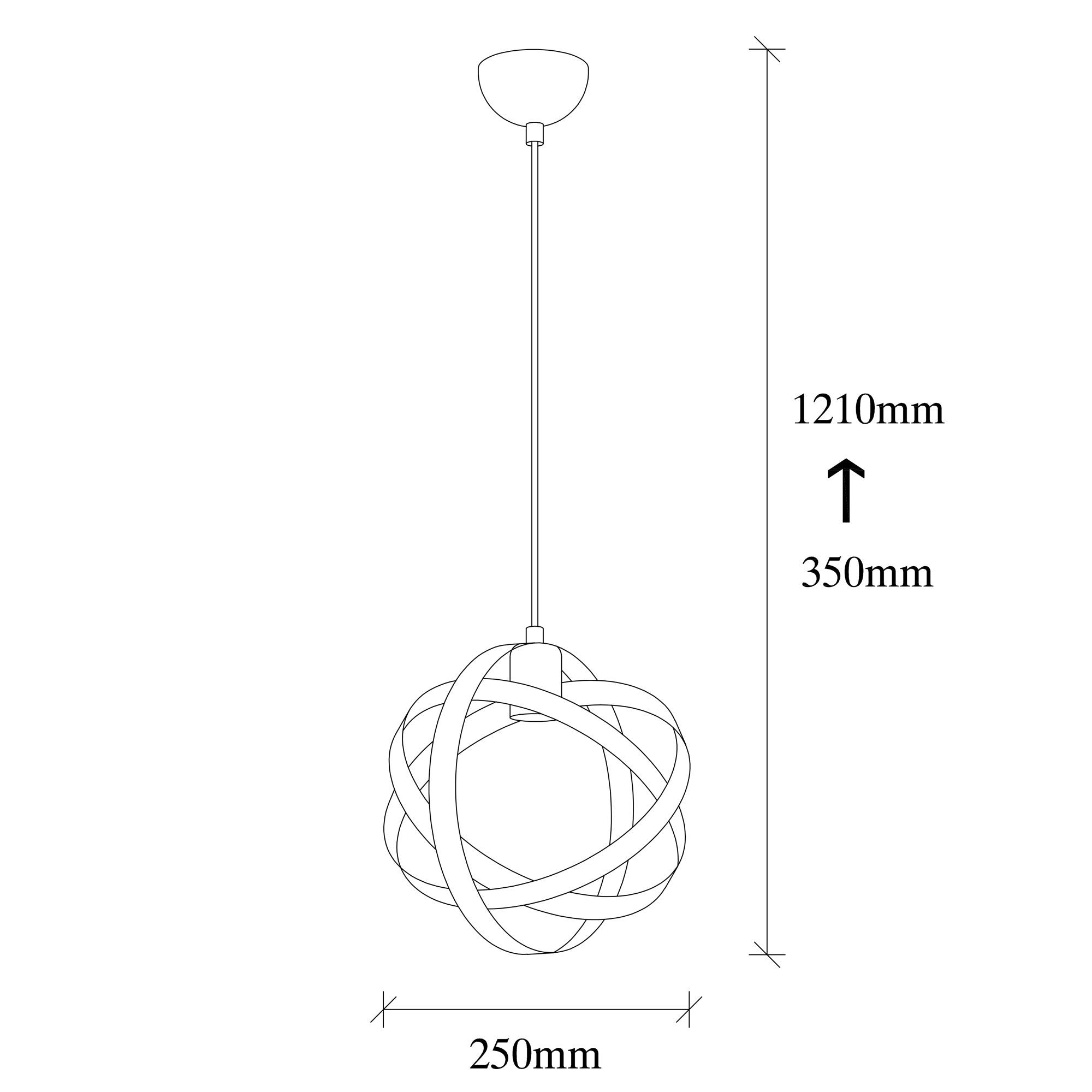 Gezegen - 6121 in Schwarz Nickel präsentiert im Onlineshop von KAQTU Design AG. Pendelleuchte ist von Opviq