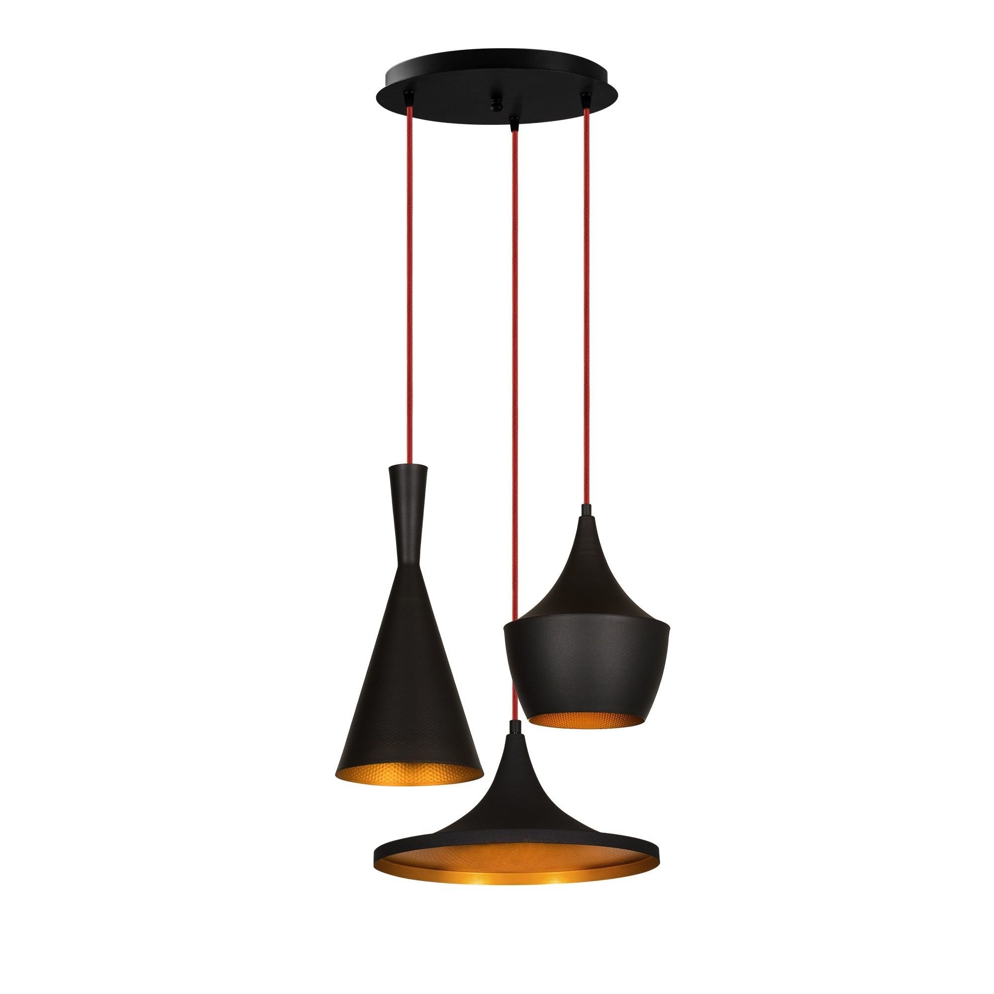 Elmas - 3556 in Schwarz Gold präsentiert im Onlineshop von KAQTU Design AG. Pendelleuchte ist von Opviq
