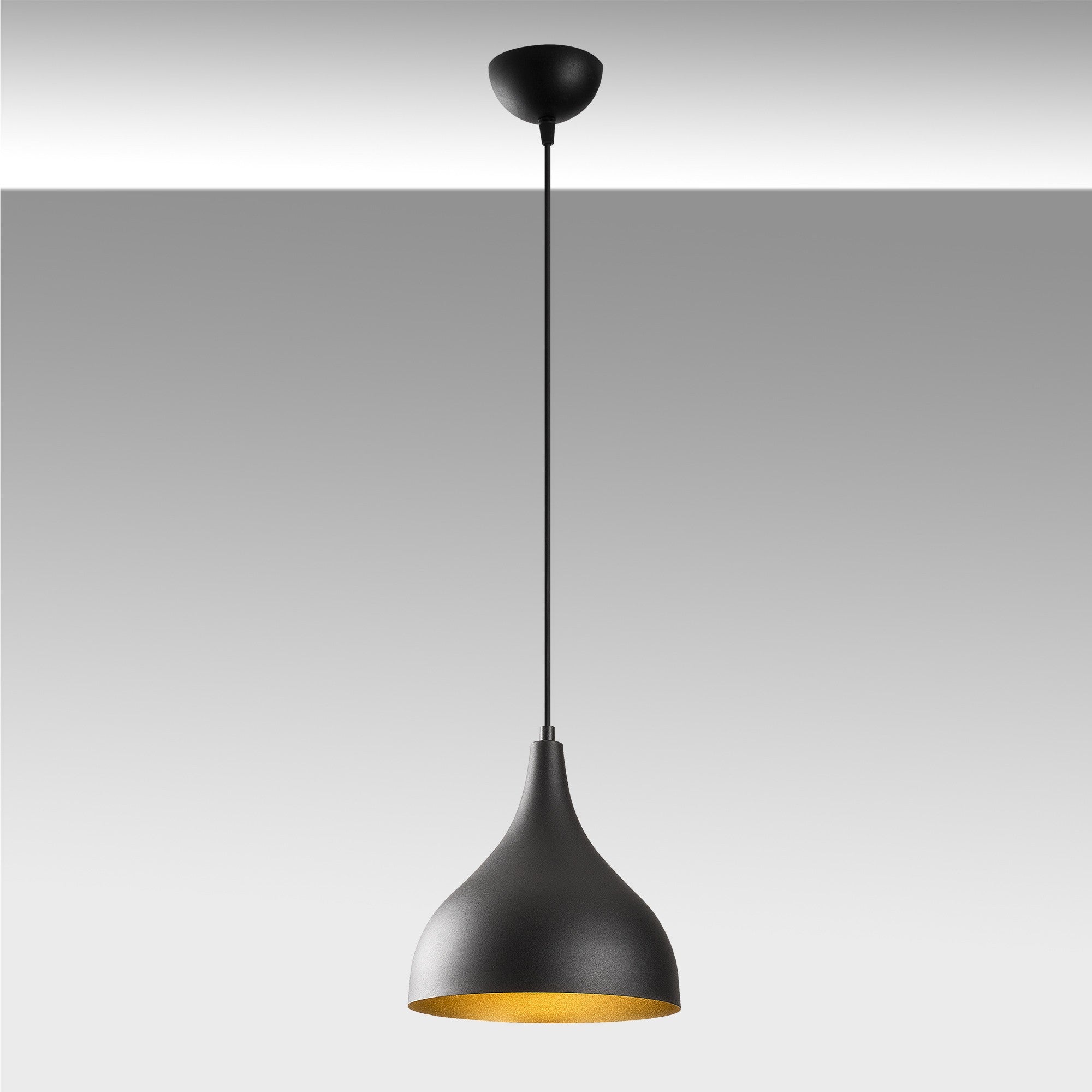Sağlam - 3760 in Schwarz Gold präsentiert im Onlineshop von KAQTU Design AG. Pendelleuchte ist von Opviq