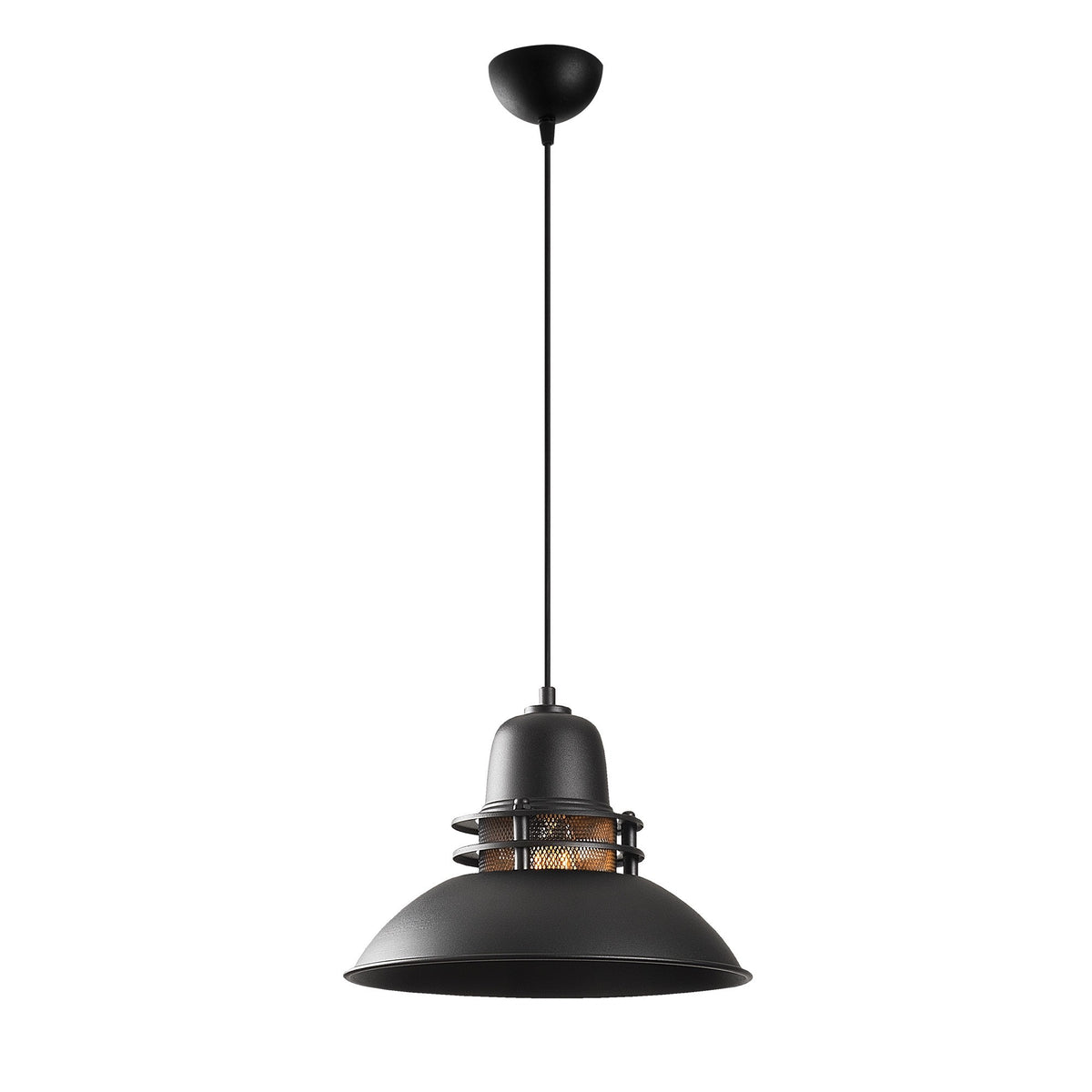 Sağlam Pendellampe - Schwarz Gold in Schwarz Gold präsentiert im Onlineshop von KAQTU Design AG. Pendelleuchte ist von Opviq
