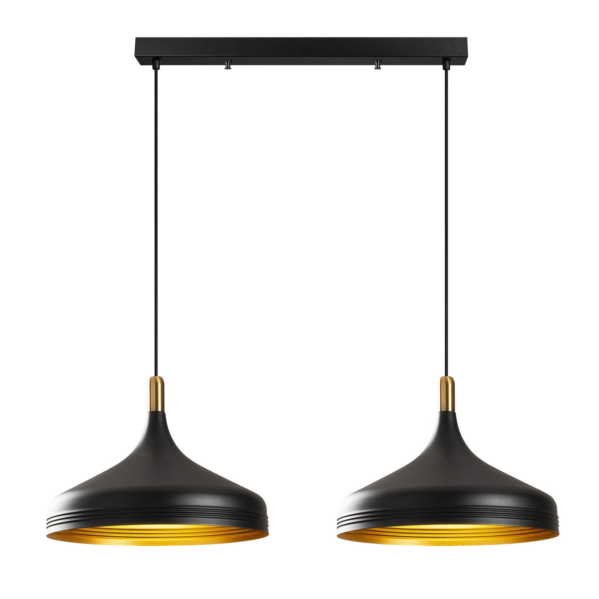 Sağlam Pendellampe - Schwarz Gold in Schwarz Gold präsentiert im Onlineshop von KAQTU Design AG. Pendelleuchte ist von Opviq