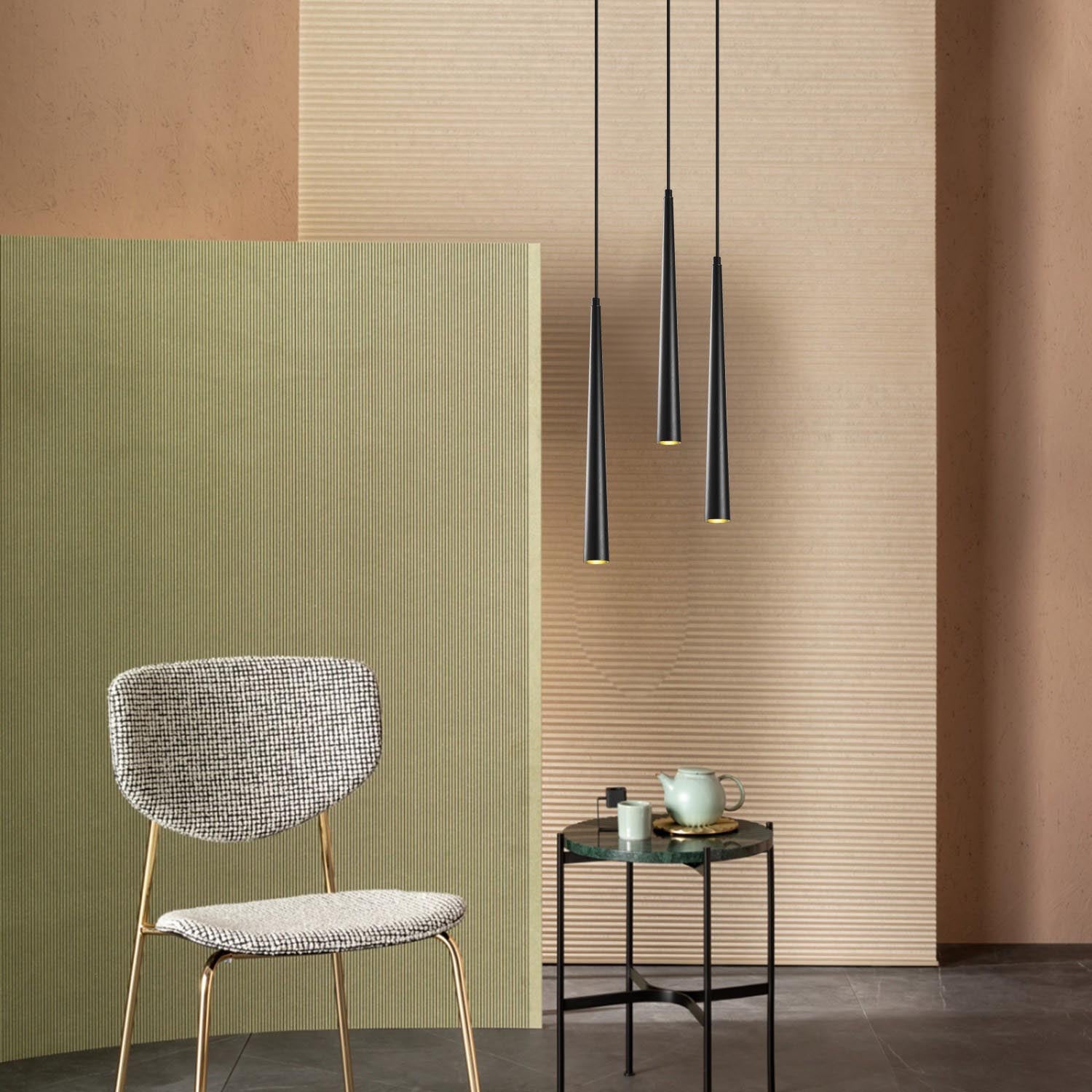 Uğur - 6072 in Schwarz präsentiert im Onlineshop von KAQTU Design AG. Pendelleuchte ist von Opviq