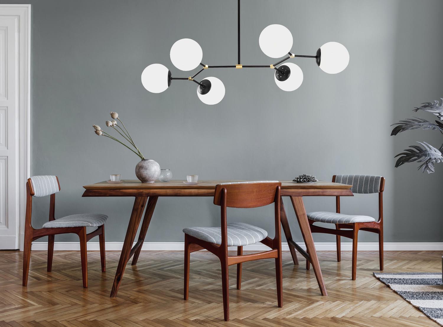 Damar - 6321 in Schwarz Weiss präsentiert im Onlineshop von KAQTU Design AG. Pendelleuchte ist von Opviq
