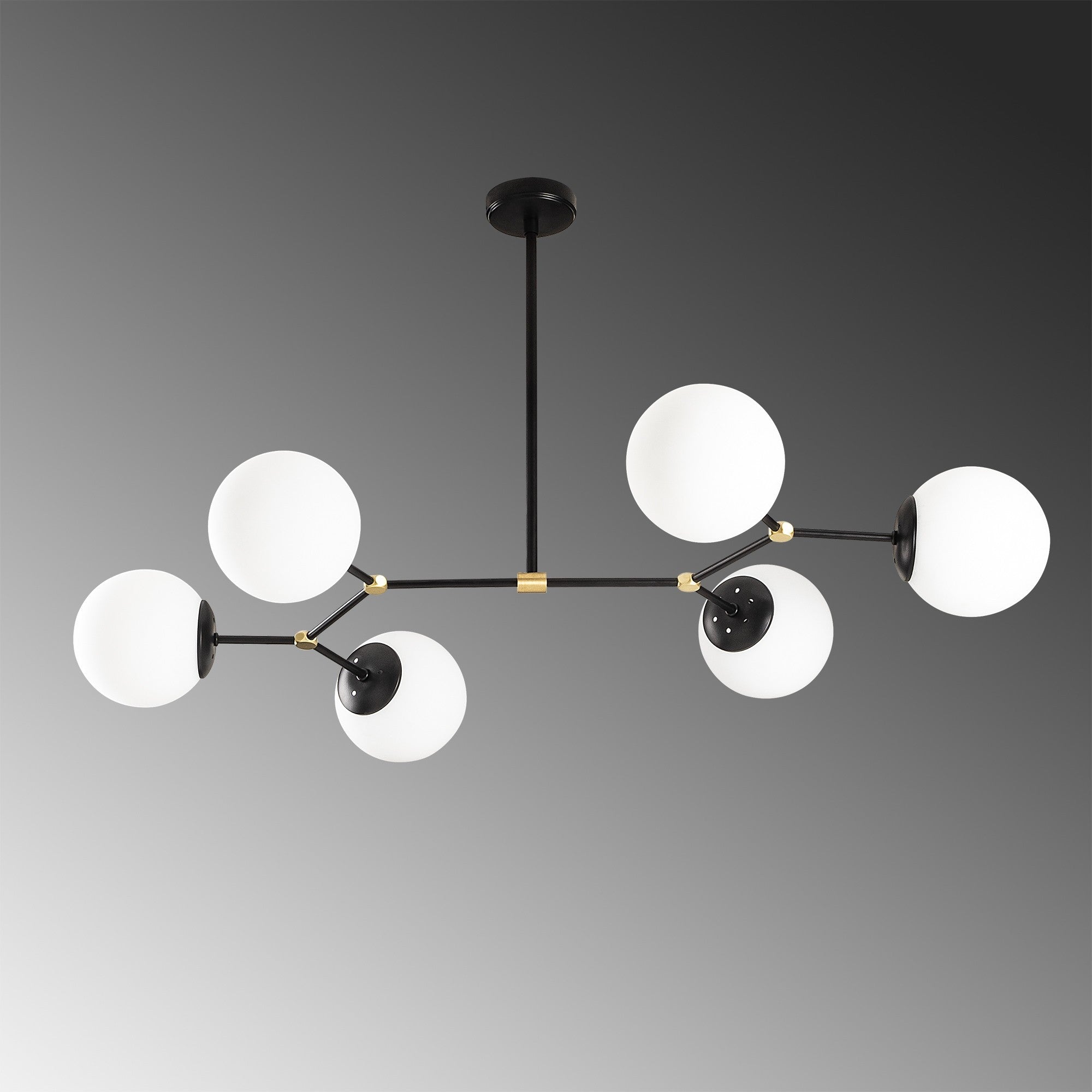 Damar - 6321 in Schwarz Weiss präsentiert im Onlineshop von KAQTU Design AG. Pendelleuchte ist von Opviq