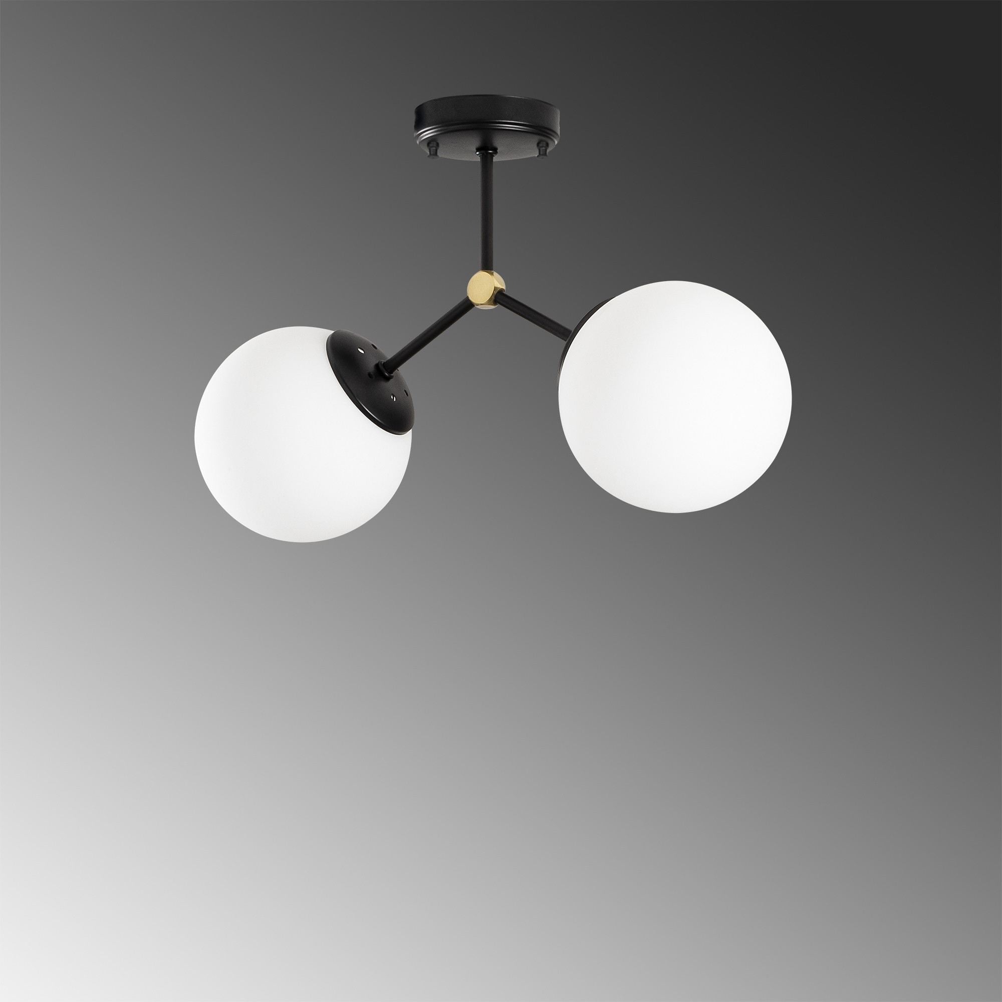Damar - 6331 in Schwarz Weiss präsentiert im Onlineshop von KAQTU Design AG. Deckenleuchte ist von Opviq