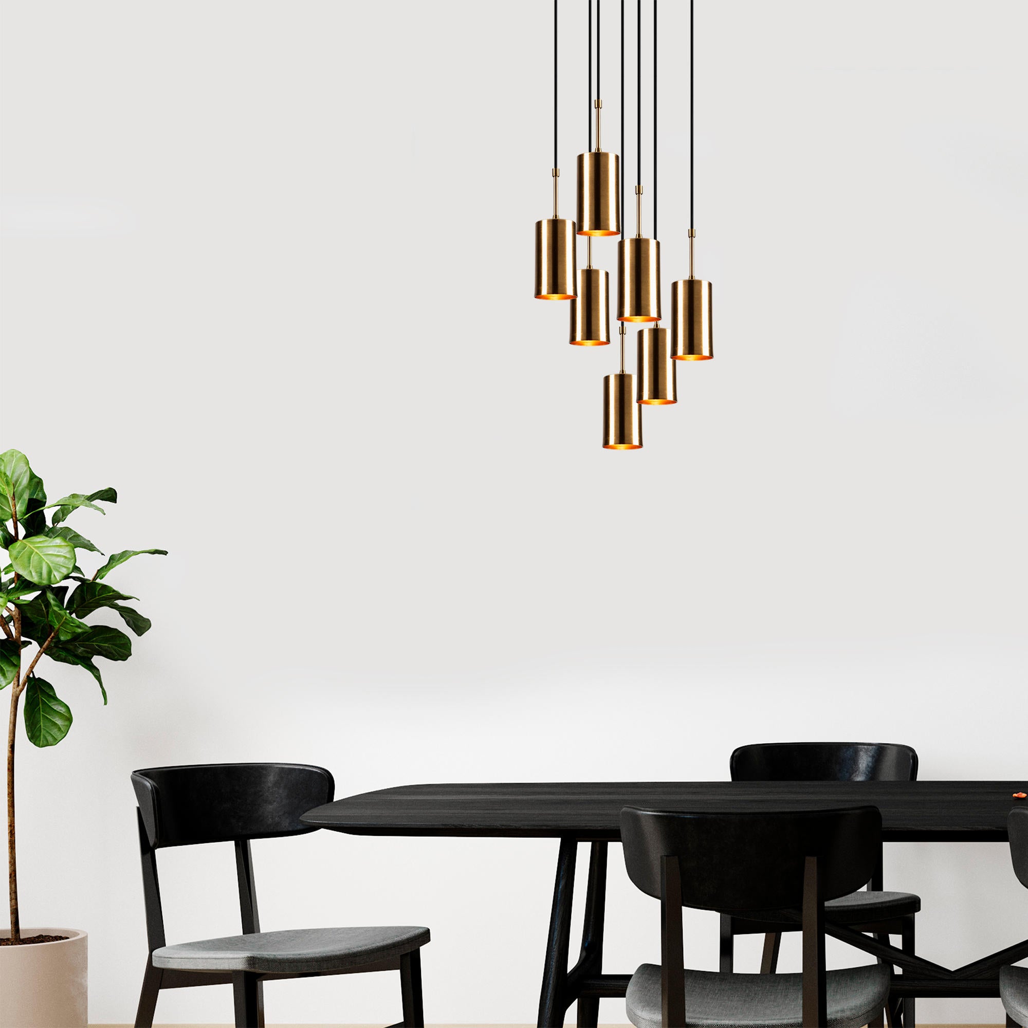 Kem - 6391 in Gold
 Schwarz präsentiert im Onlineshop von KAQTU Design AG. Pendelleuchte ist von Opviq