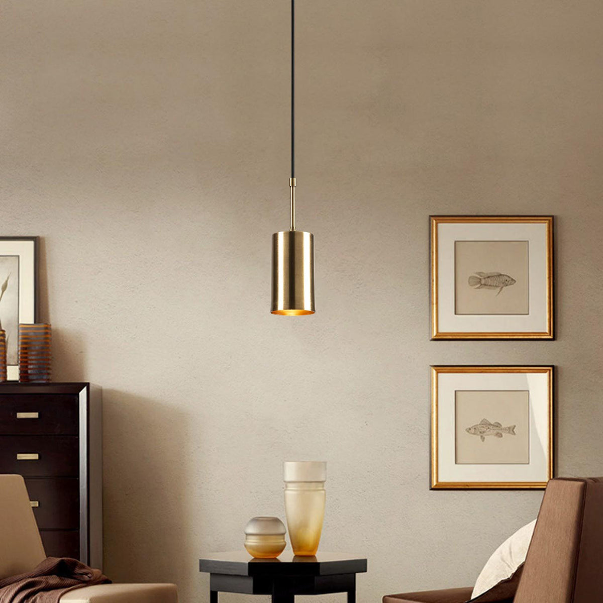 Kem Pendellampe - Gold
 Schwarz in Gold
 Schwarz präsentiert im Onlineshop von KAQTU Design AG. Pendelleuchte ist von Opviq