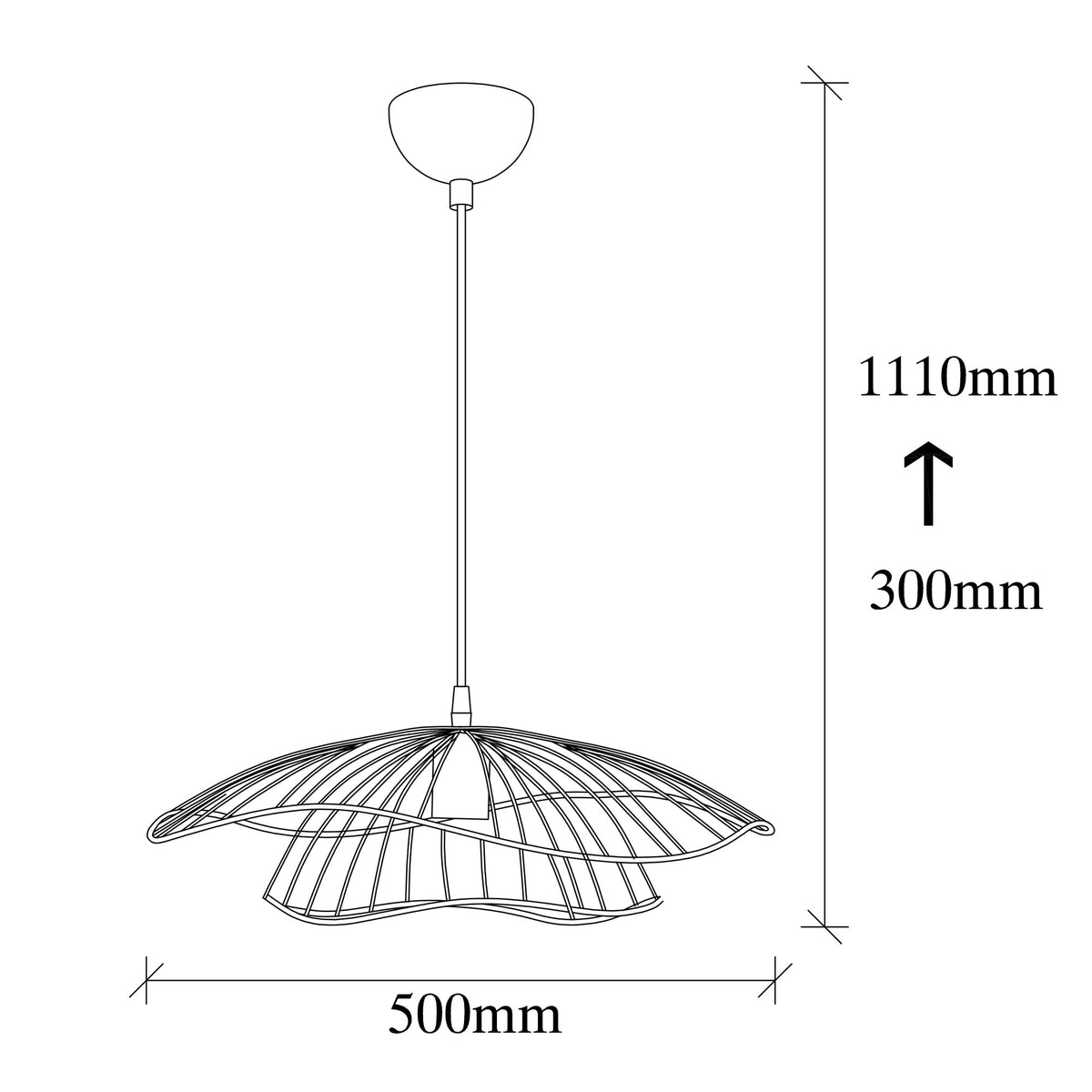Tel Pendellampe - Schwarz in Schwarz präsentiert im Onlineshop von KAQTU Design AG. Pendelleuchte ist von Opviq