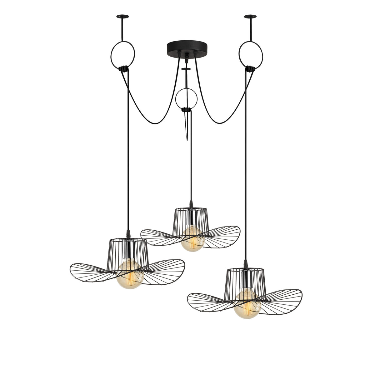 Tel Pendellampe - Schwarz in Schwarz präsentiert im Onlineshop von KAQTU Design AG. Pendelleuchte ist von Opviq