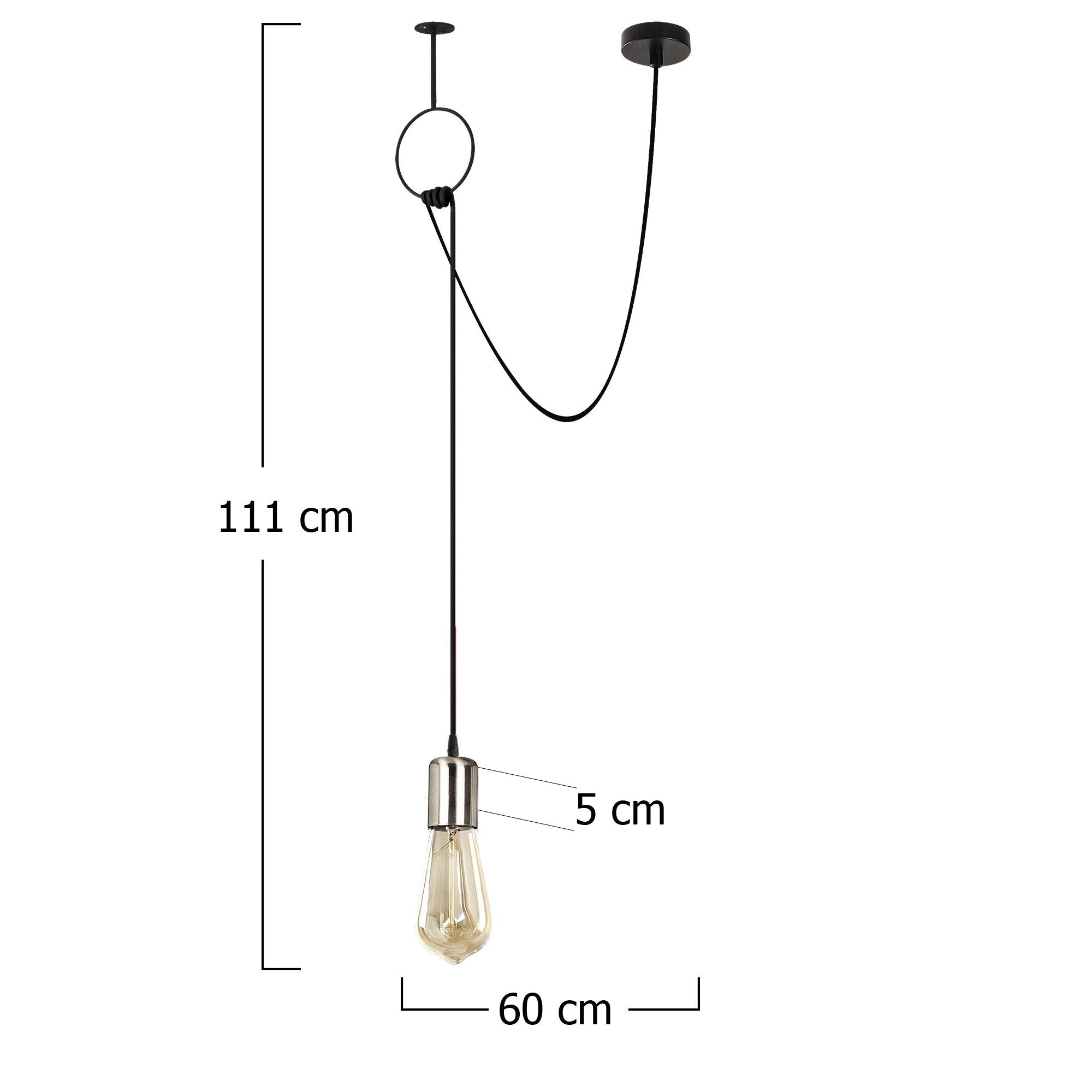 Sırın - 6831 in Schwarz Nickel präsentiert im Onlineshop von KAQTU Design AG. Pendelleuchte ist von Opviq