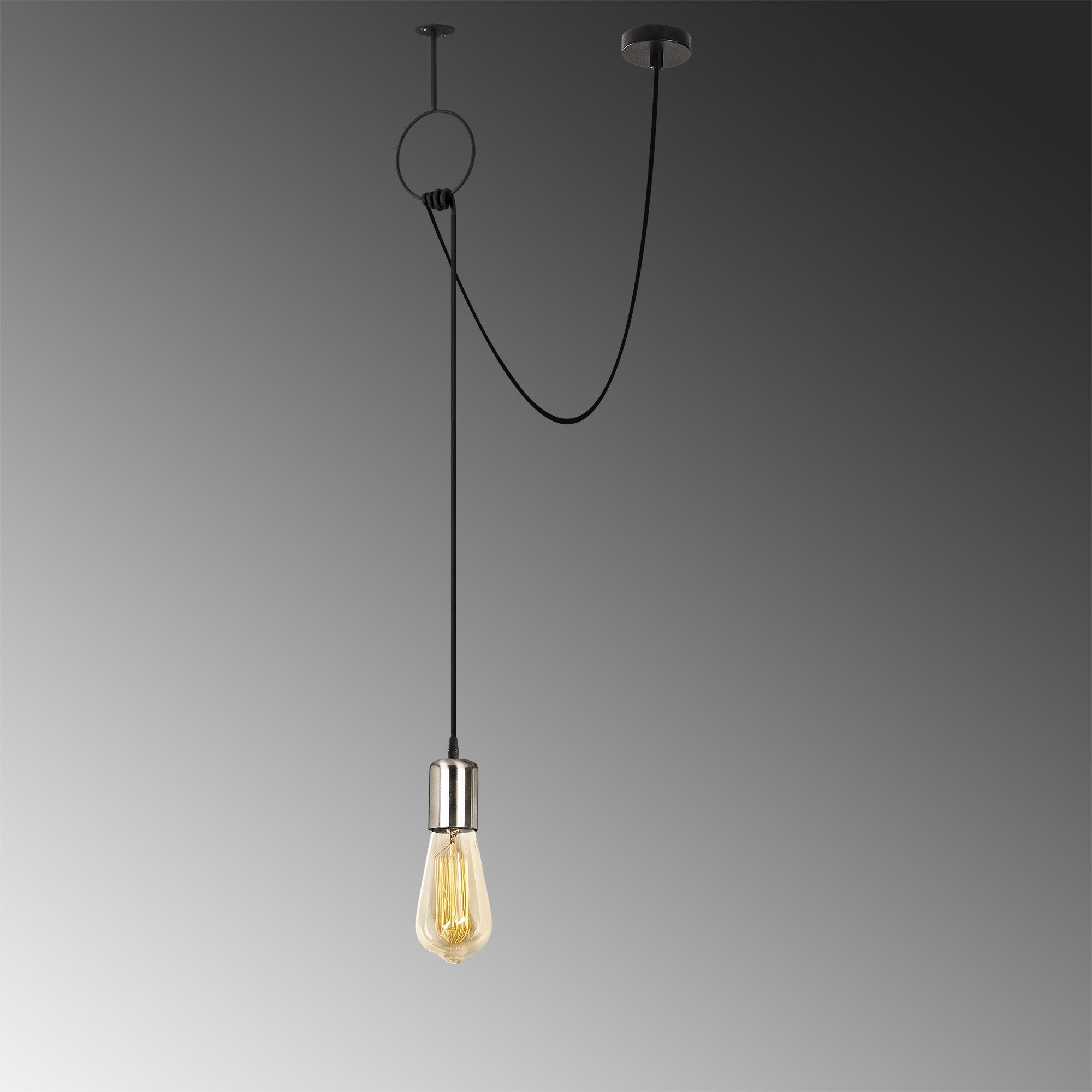 Sırın - 6831 in Schwarz Nickel präsentiert im Onlineshop von KAQTU Design AG. Pendelleuchte ist von Opviq