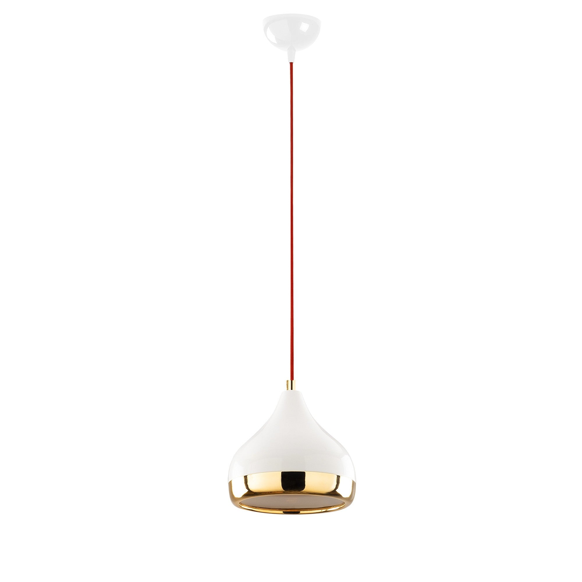 Yıldo - 6867 in Weiss Rot Gold präsentiert im Onlineshop von KAQTU Design AG. Pendelleuchte ist von Opviq