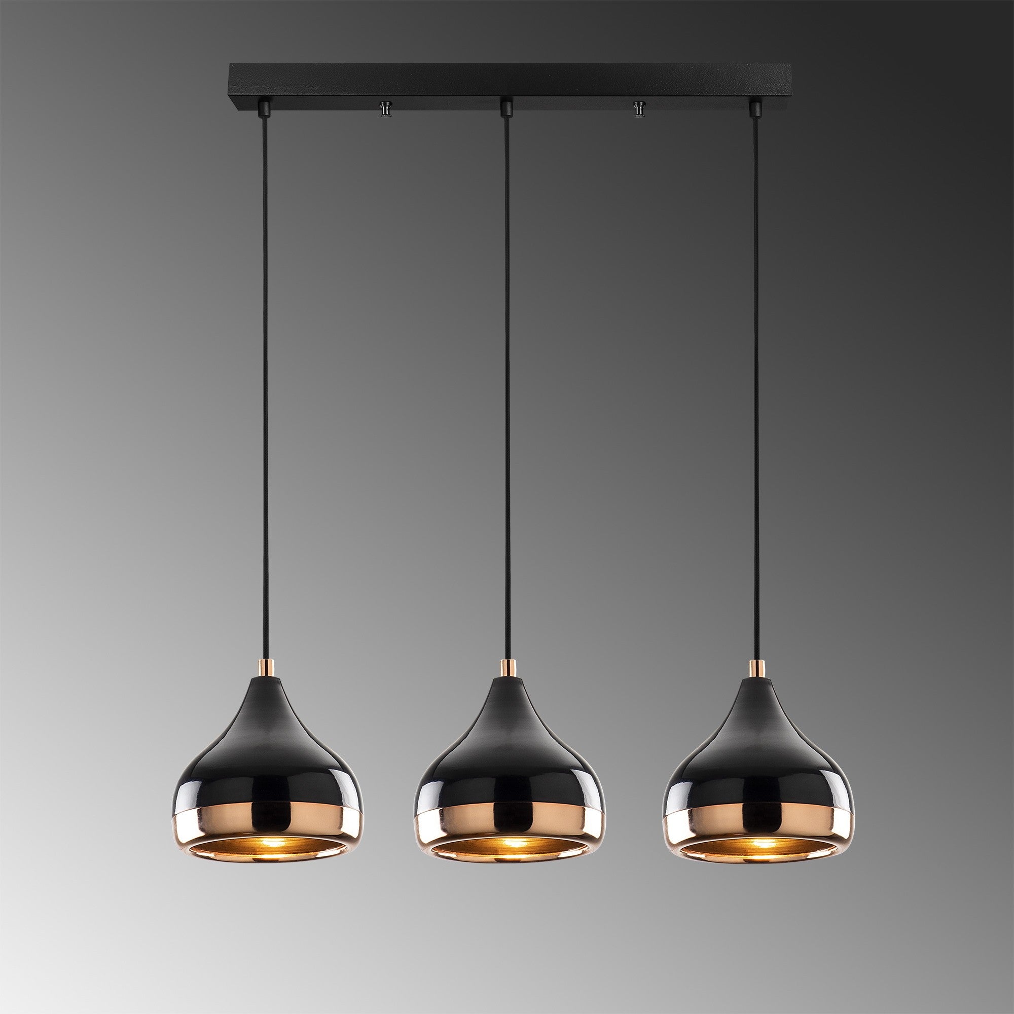 Yıldo - 6877 in Schwarz
 Kupfer präsentiert im Onlineshop von KAQTU Design AG. Pendelleuchte ist von Opviq