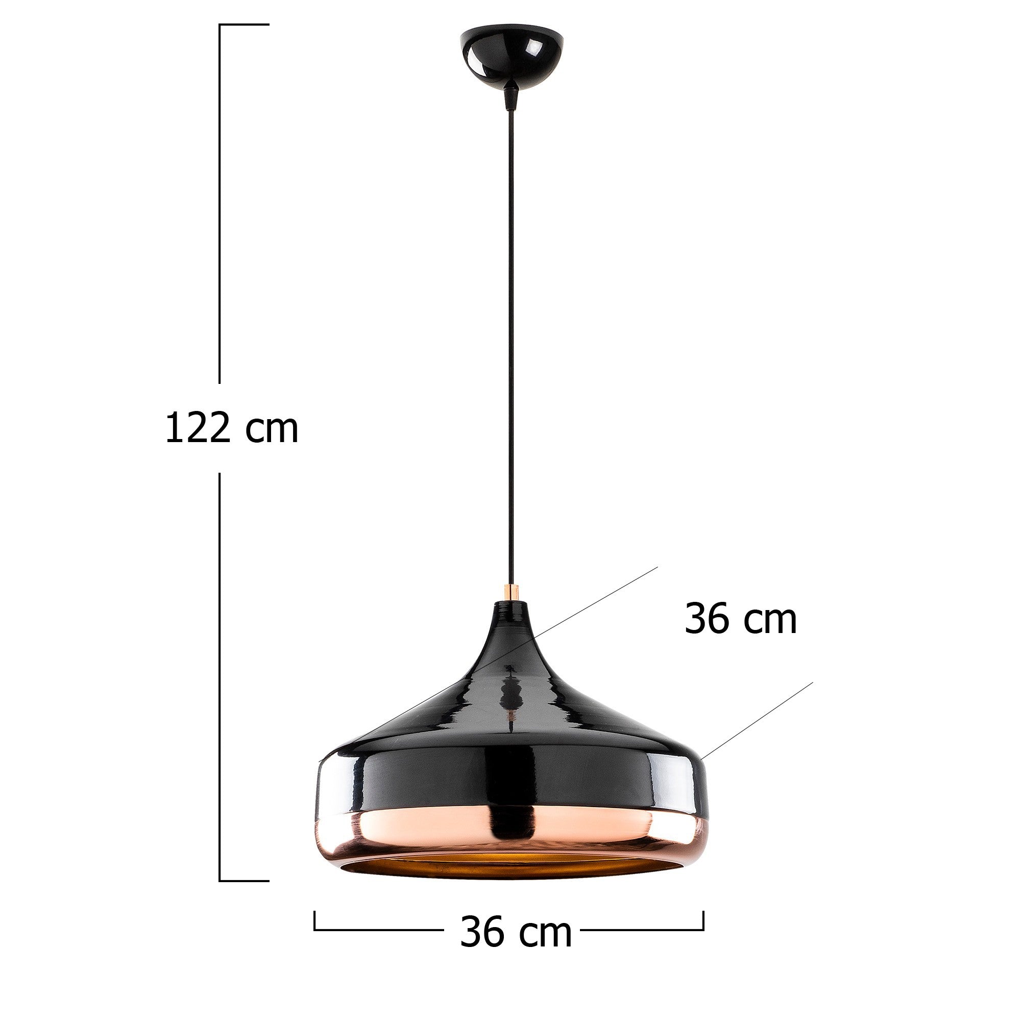 Yıldo - 253-S in Schwarz
 Kupfer präsentiert im Onlineshop von KAQTU Design AG. Pendelleuchte ist von Opviq