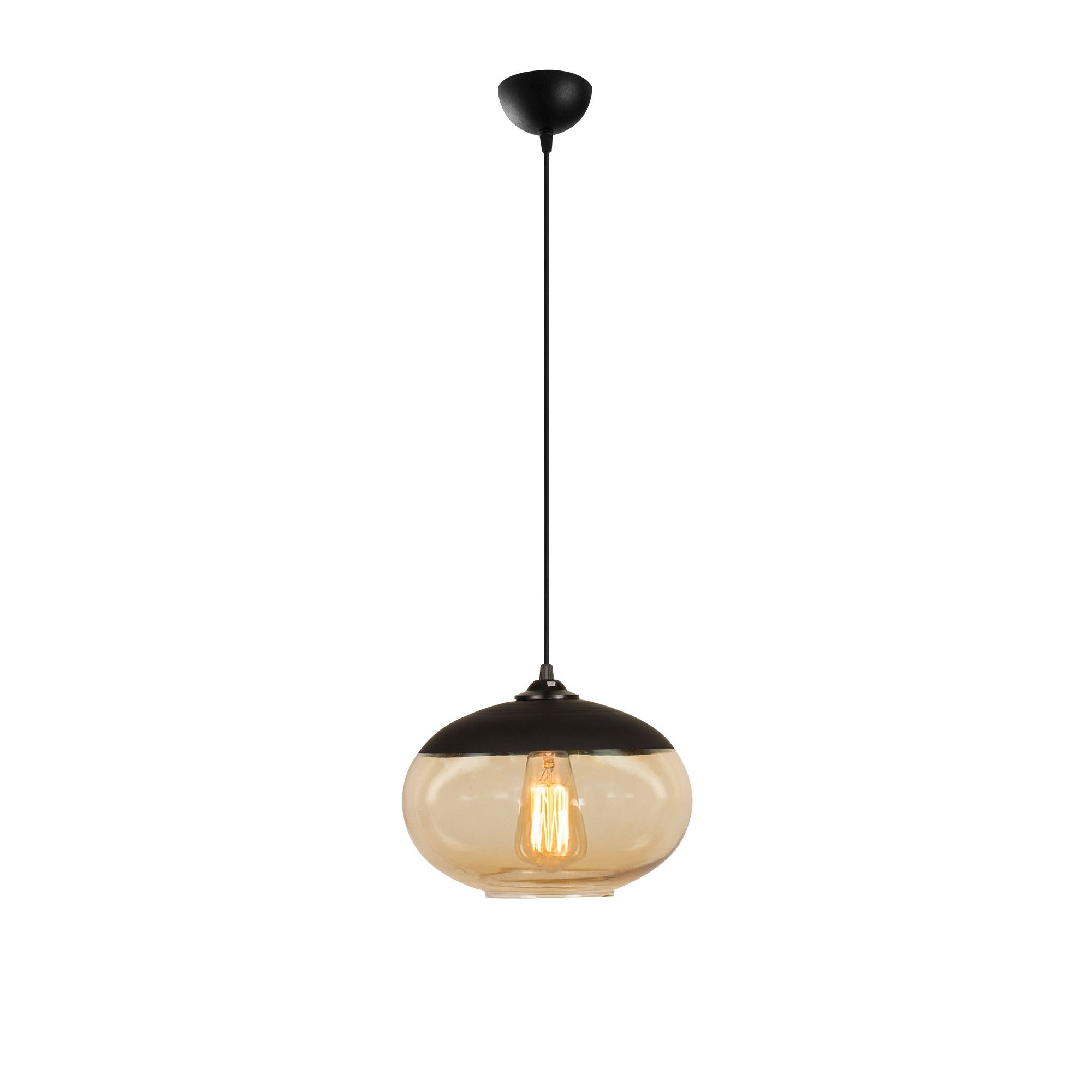 Camini - MR - 867 in Schwarzer Honig präsentiert im Onlineshop von KAQTU Design AG. Pendelleuchte ist von Opviq