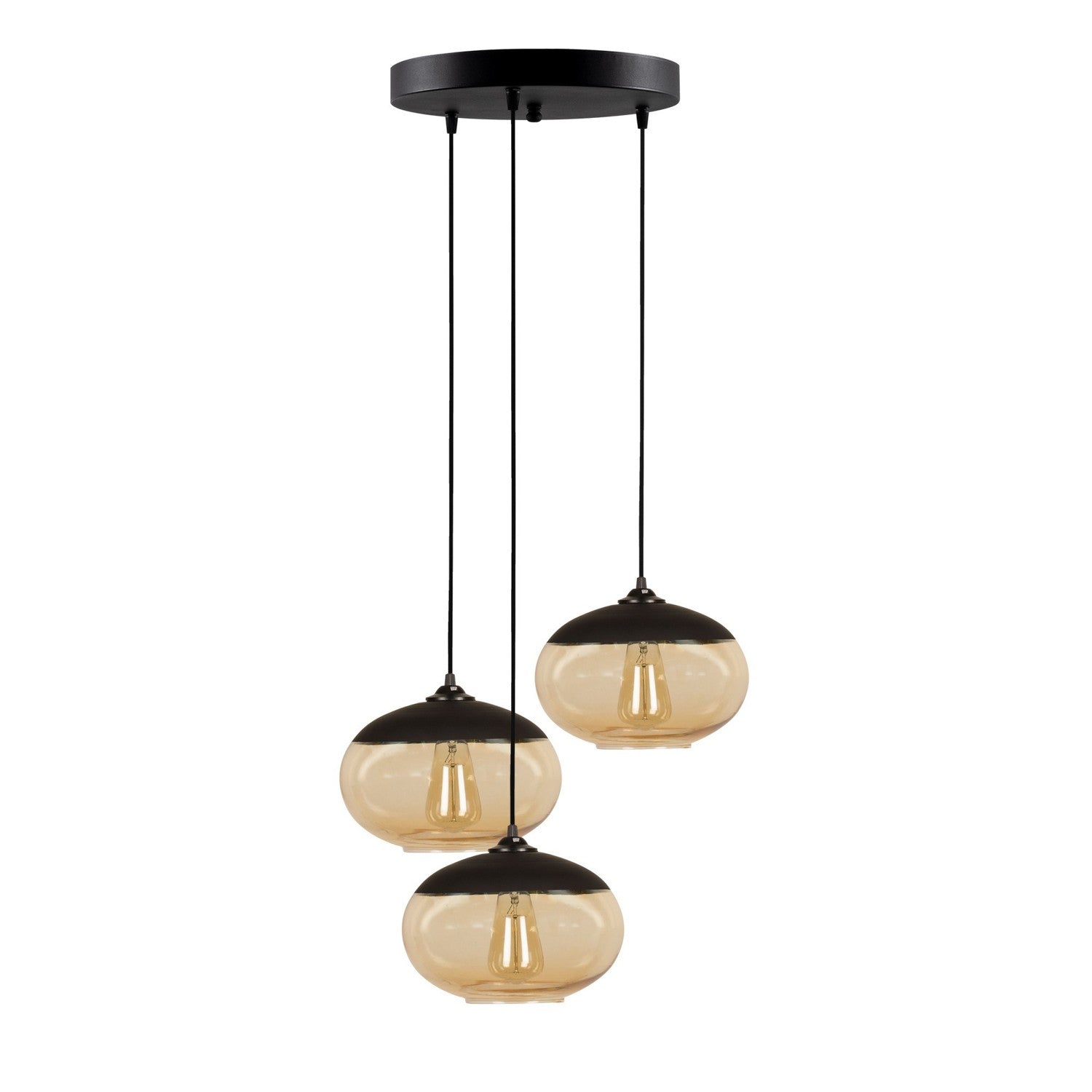 Camini - MR - 868 in Schwarzer Honig präsentiert im Onlineshop von KAQTU Design AG. Pendelleuchte ist von Opviq
