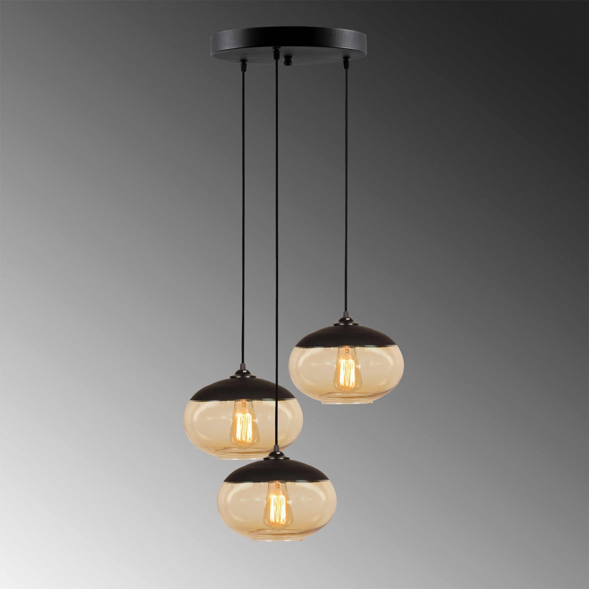 Camini - MR - 868 in Schwarzer Honig präsentiert im Onlineshop von KAQTU Design AG. Pendelleuchte ist von Opviq