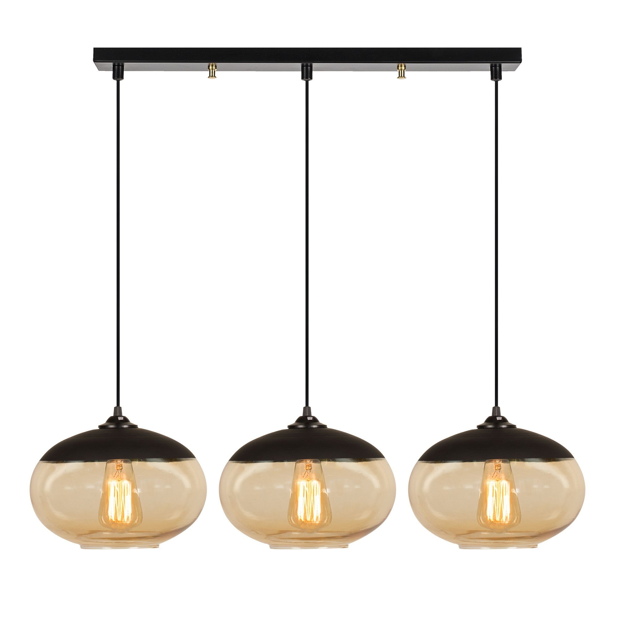 Camini - MR - 871 in Schwarzer Honig präsentiert im Onlineshop von KAQTU Design AG. Pendelleuchte ist von Opviq