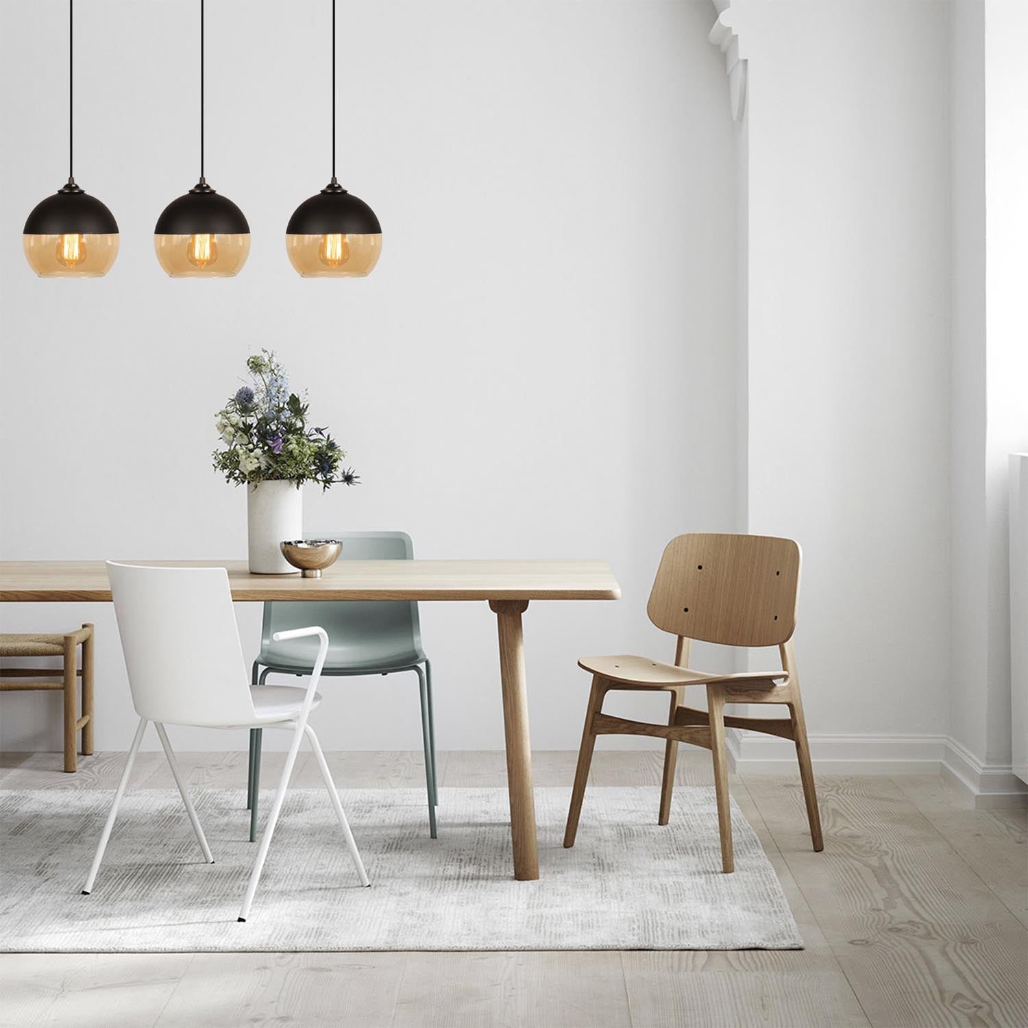 Camini - MR - 872 in Schwarzer Honig präsentiert im Onlineshop von KAQTU Design AG. Pendelleuchte ist von Opviq