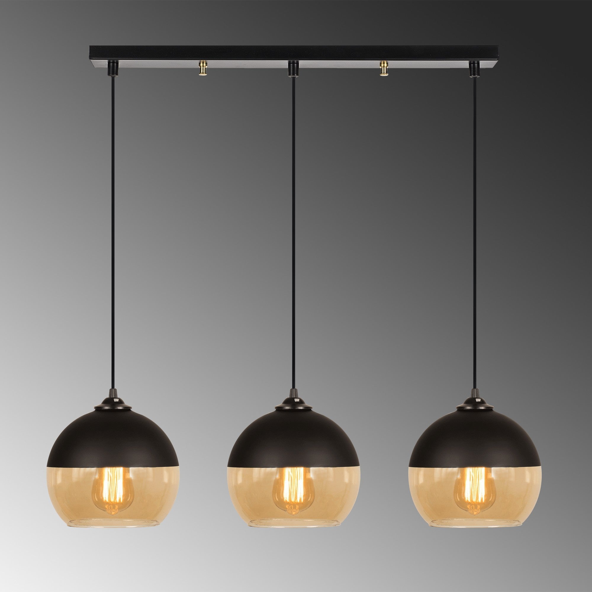 Camini - MR - 872 in Schwarzer Honig präsentiert im Onlineshop von KAQTU Design AG. Pendelleuchte ist von Opviq