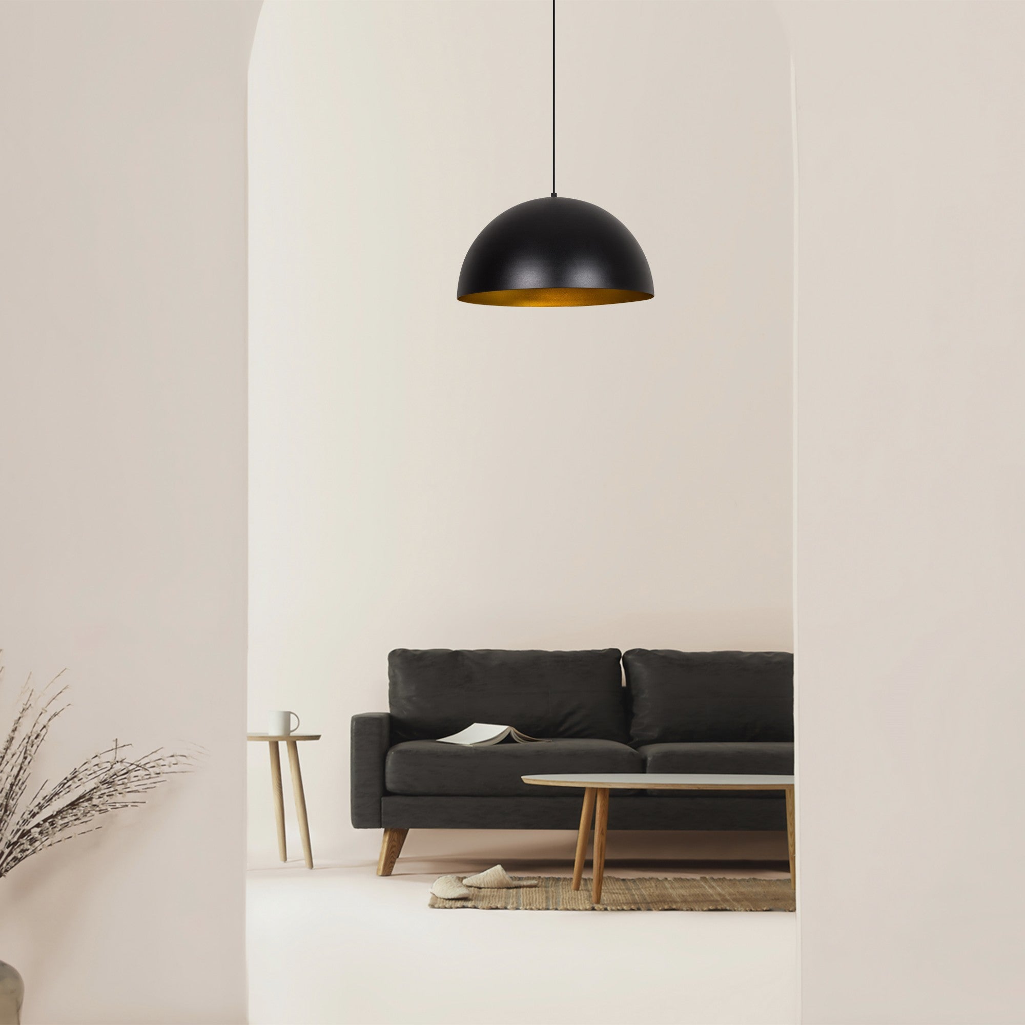 Sivani - MR - 723 in Schwarz Gold präsentiert im Onlineshop von KAQTU Design AG. Pendelleuchte ist von Opviq
