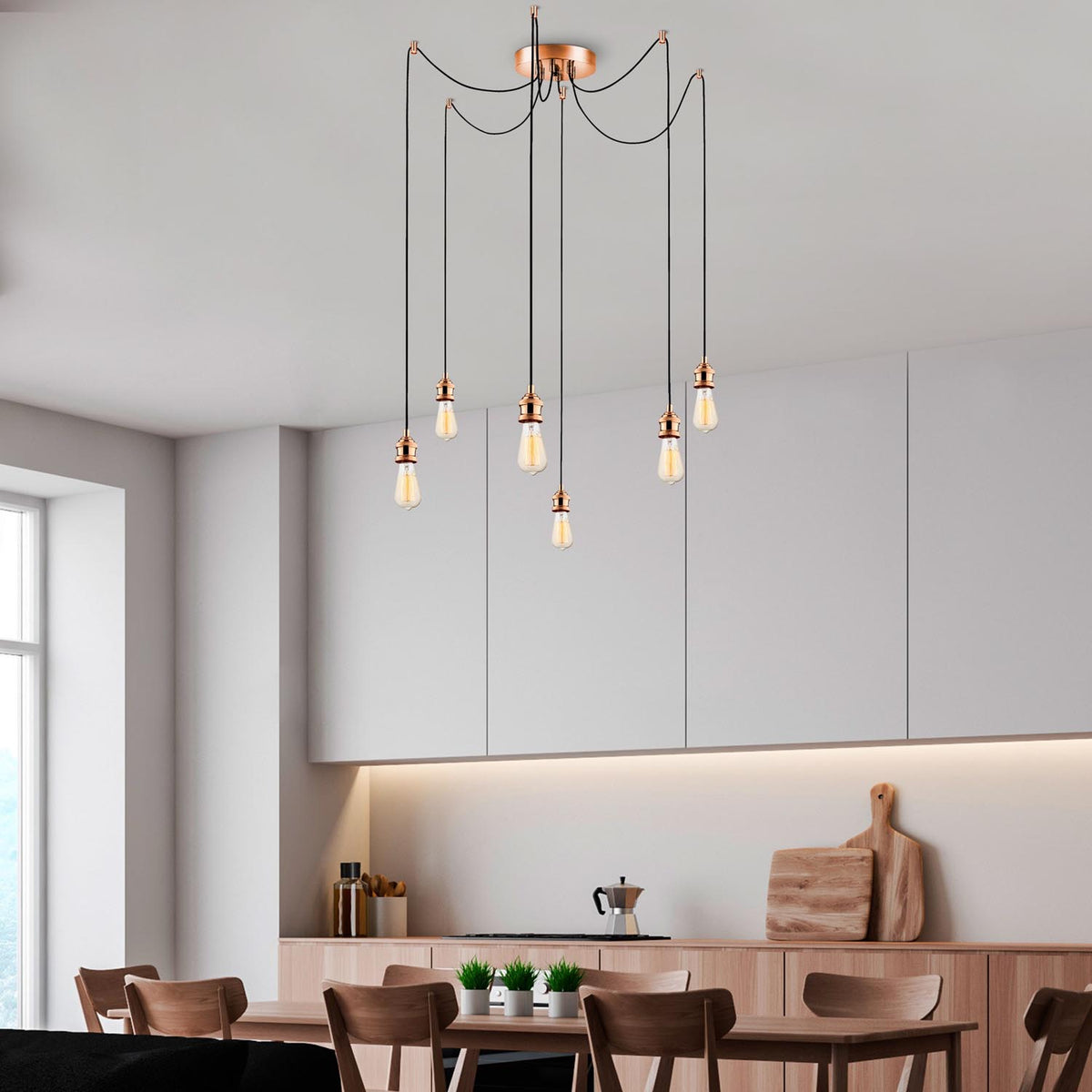 Kabluni Pendellampe - Kupfer in Kupfer präsentiert im Onlineshop von KAQTU Design AG. Pendelleuchte ist von Opviq