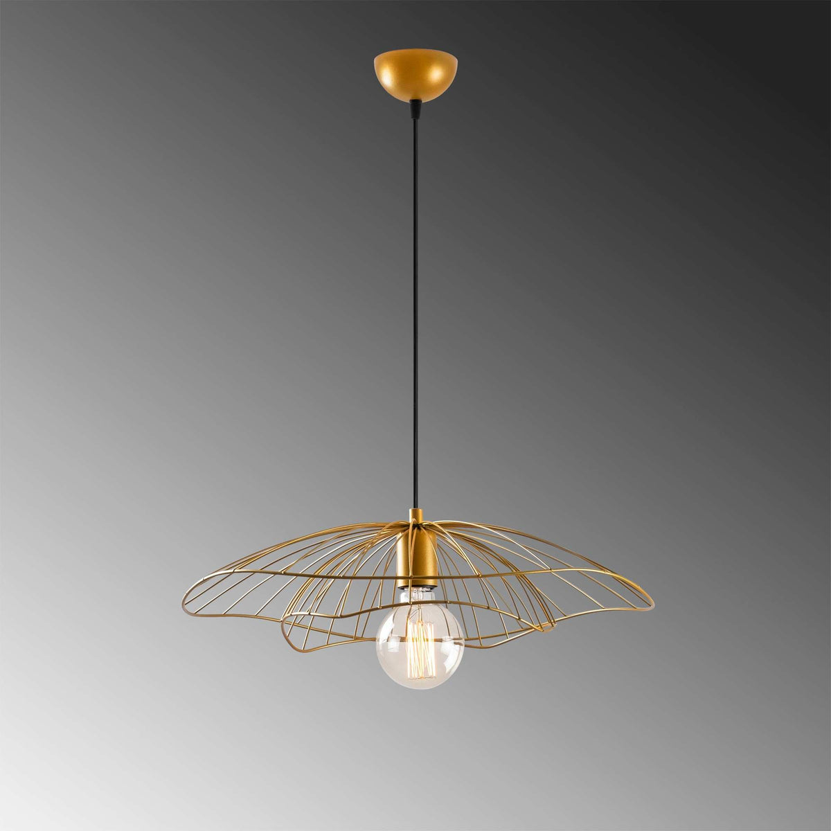 Tel Pendellampe - Gold in Gold präsentiert im Onlineshop von KAQTU Design AG. Pendelleuchte ist von Opviq