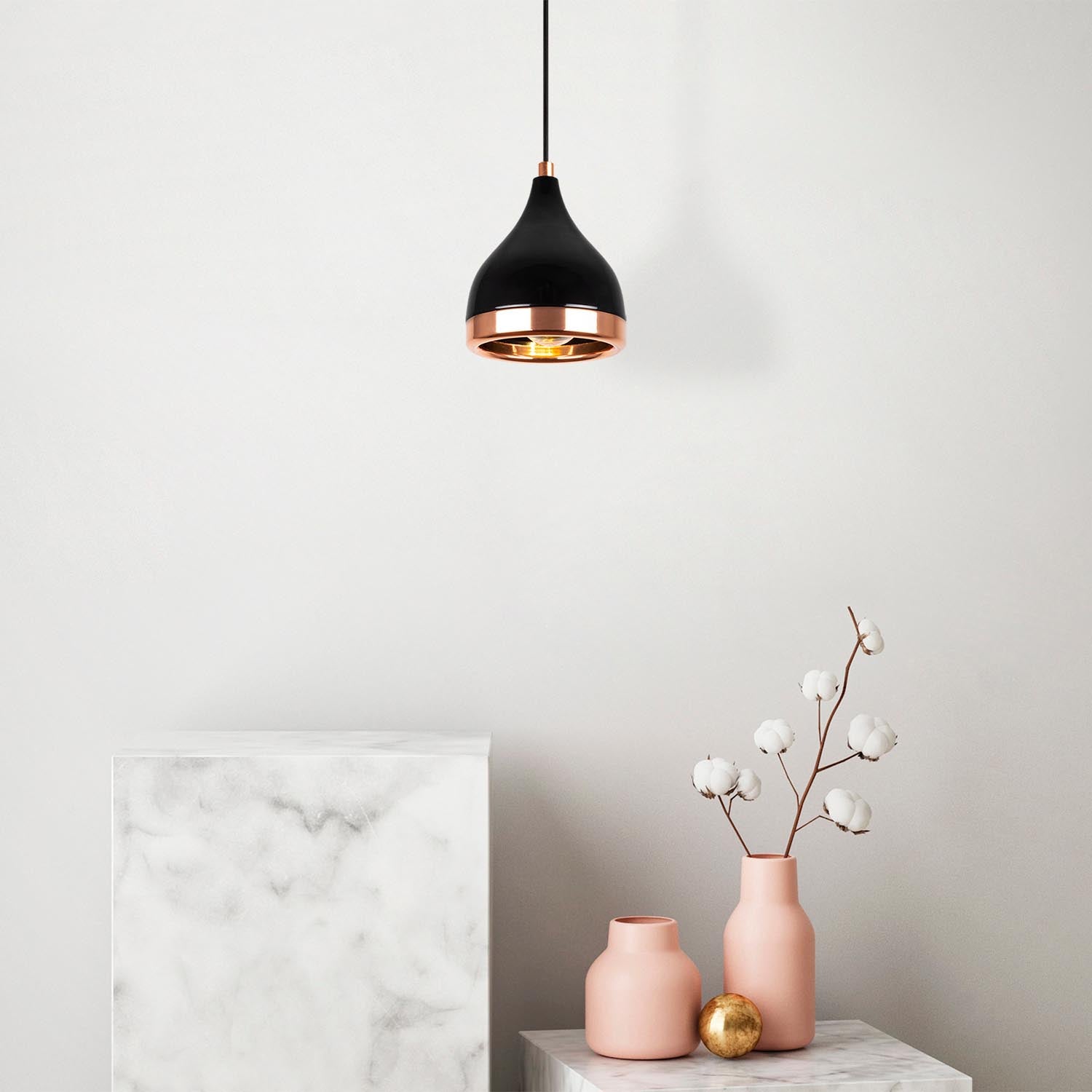 Yıldo - 7000 in Schwarz
 Kupfer präsentiert im Onlineshop von KAQTU Design AG. Pendelleuchte ist von Opviq