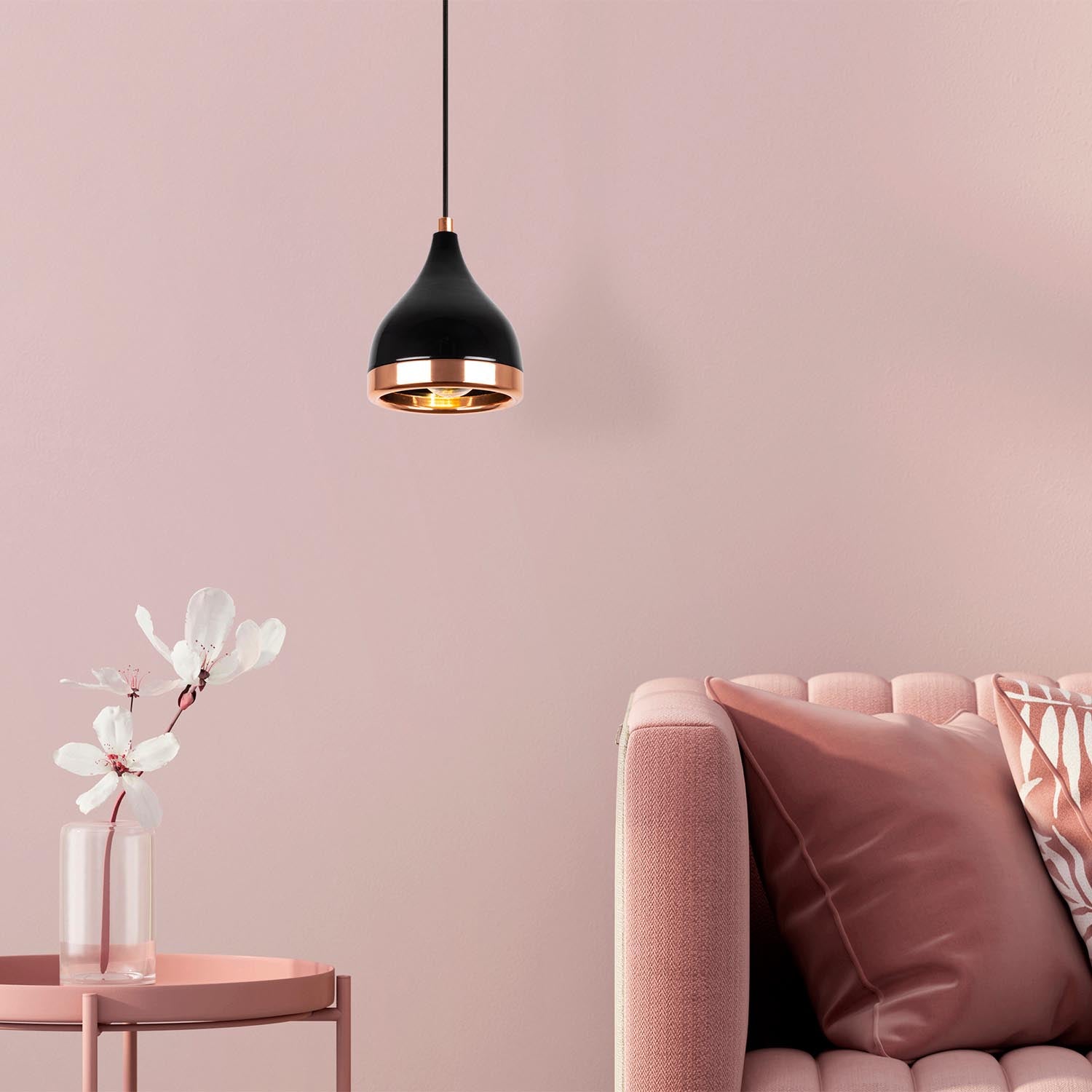 Yıldo - 7000 in Schwarz
 Kupfer präsentiert im Onlineshop von KAQTU Design AG. Pendelleuchte ist von Opviq