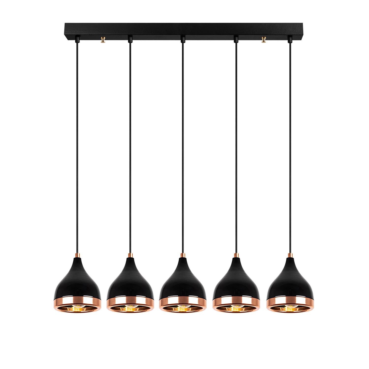 Yıldo - 7010 in Schwarz
 Kupfer präsentiert im Onlineshop von KAQTU Design AG. Pendelleuchte ist von Opviq