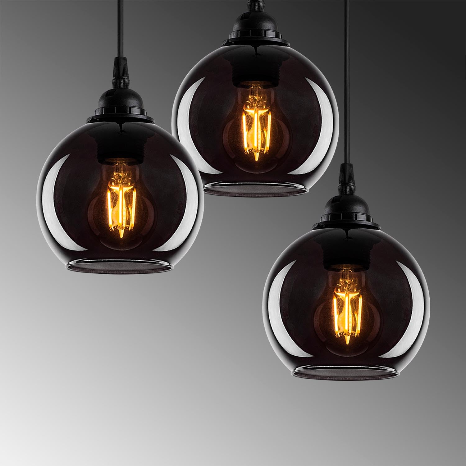 Smoked - 011 in Rauch präsentiert im Onlineshop von KAQTU Design AG. Pendelleuchte ist von Opviq