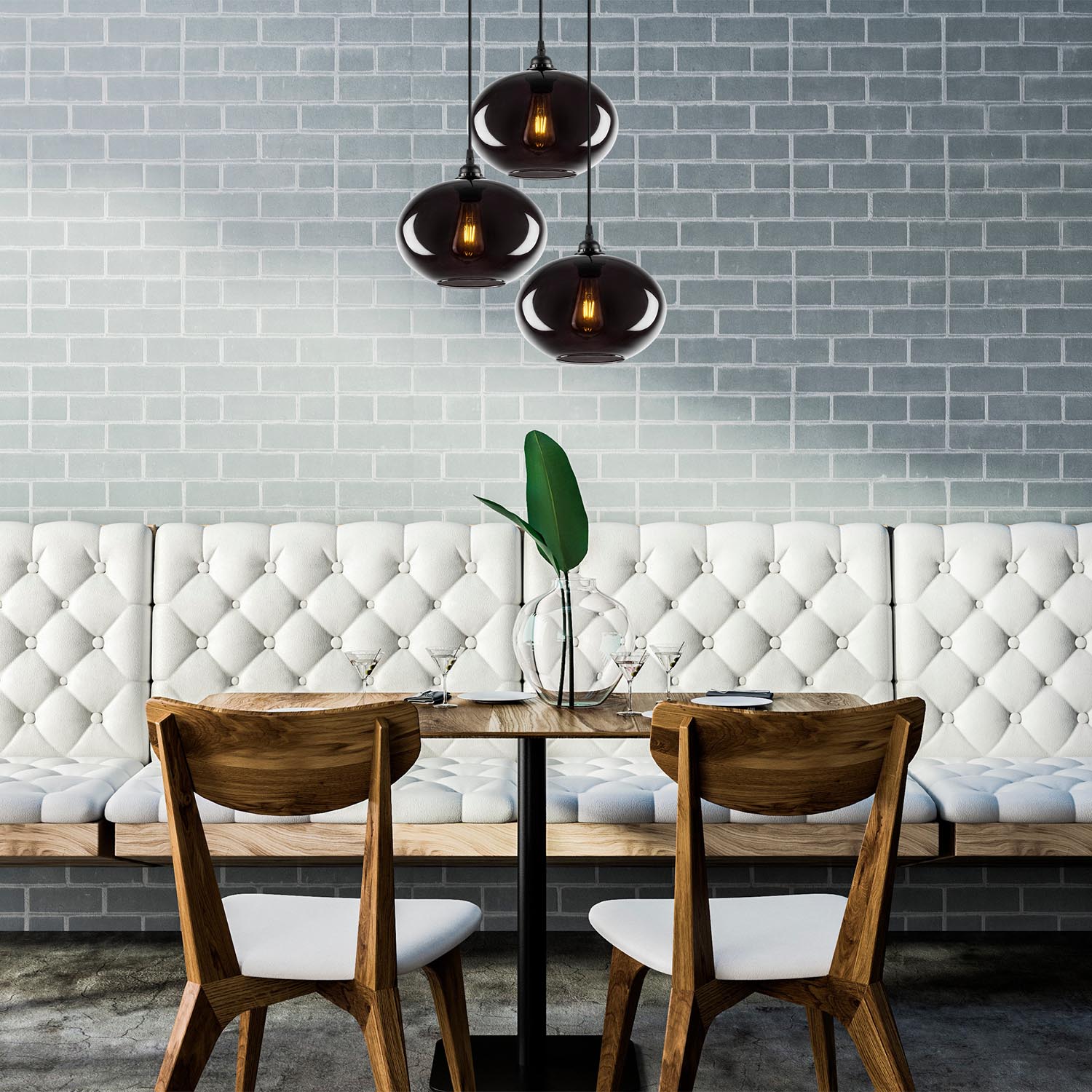Smoked - 051 in Rauch präsentiert im Onlineshop von KAQTU Design AG. Pendelleuchte ist von Opviq