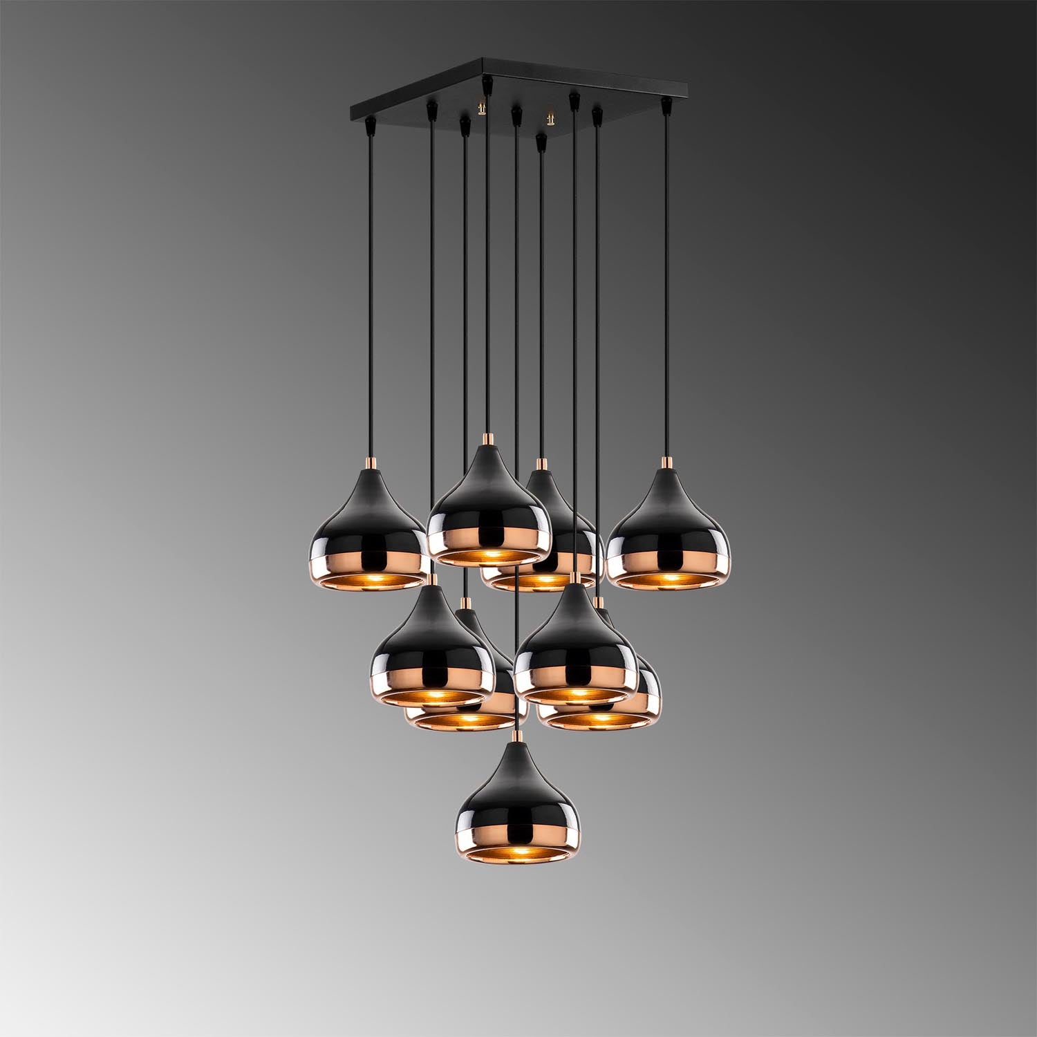Yıldo - 6893 in Schwarz präsentiert im Onlineshop von KAQTU Design AG. Pendelleuchte ist von Opviq