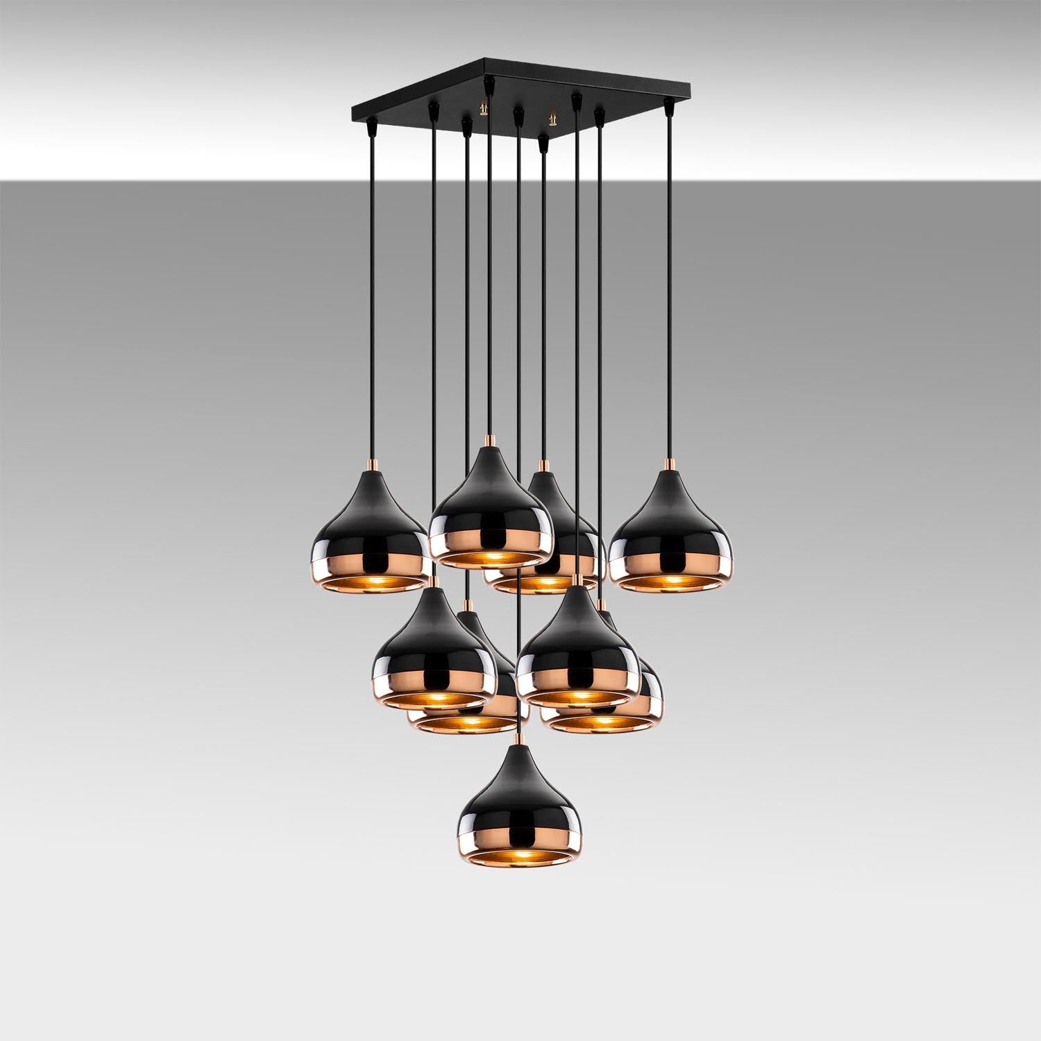Yıldo - 6893 in Schwarz präsentiert im Onlineshop von KAQTU Design AG. Pendelleuchte ist von Opviq