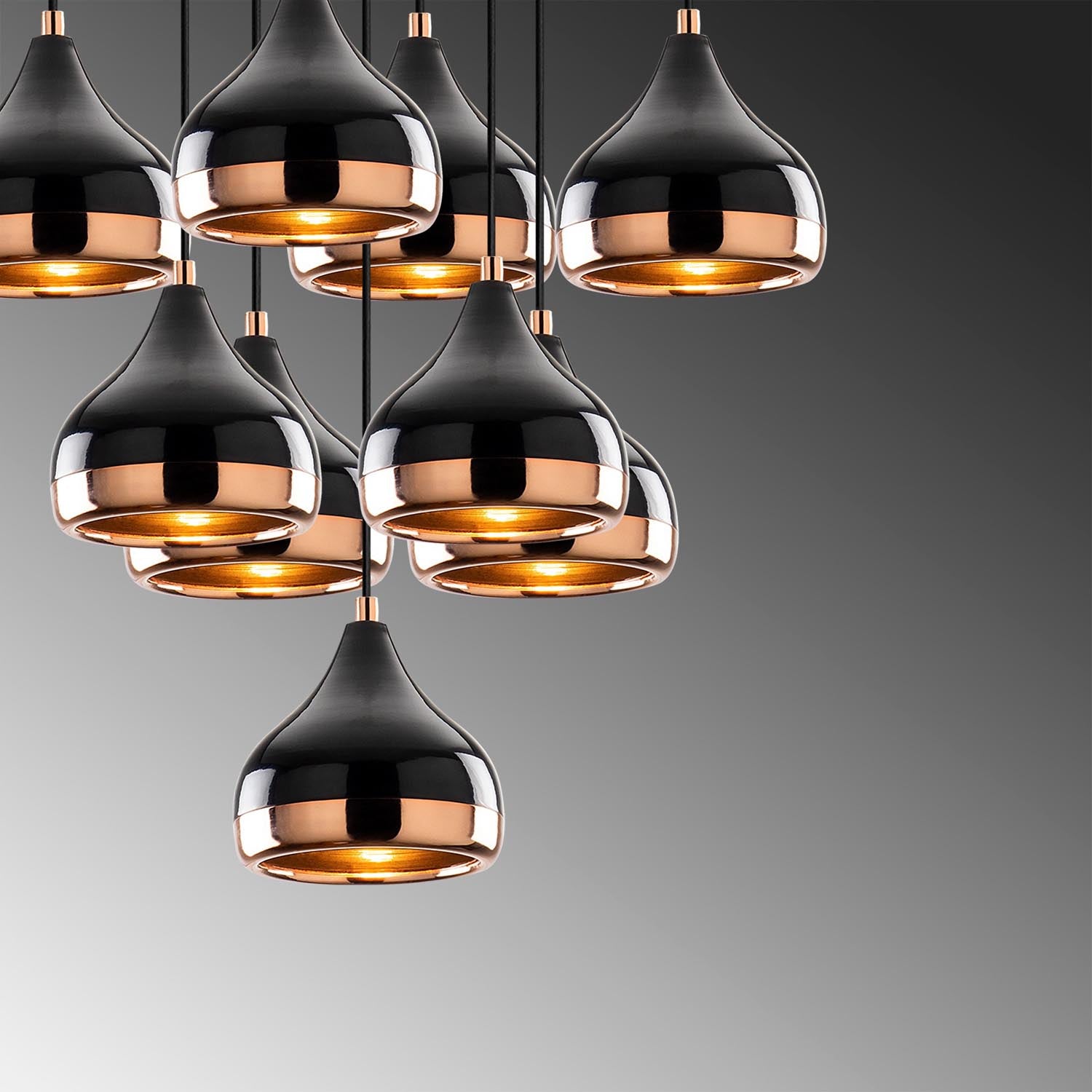 Yıldo - 6893 in Schwarz präsentiert im Onlineshop von KAQTU Design AG. Pendelleuchte ist von Opviq