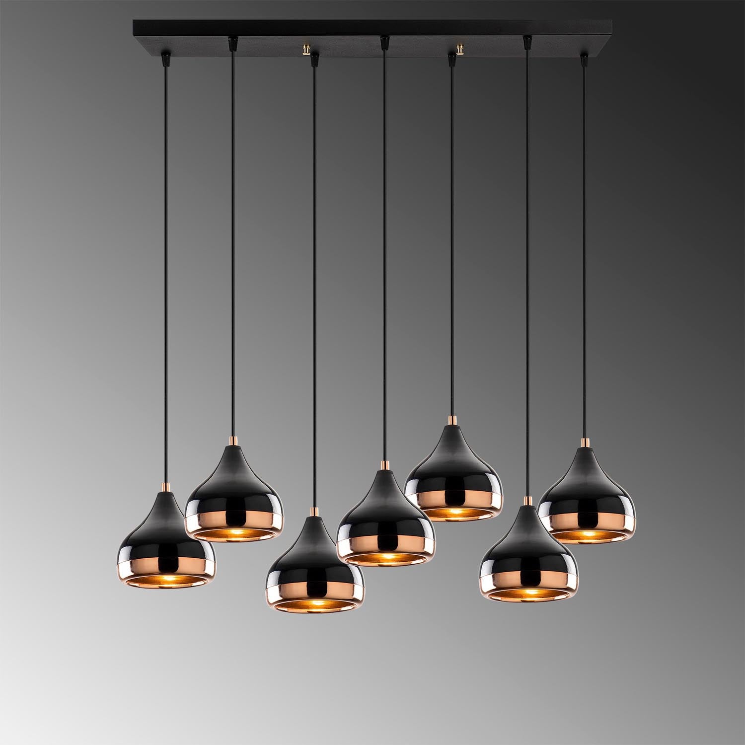Yıldo - 6894 in Schwarz präsentiert im Onlineshop von KAQTU Design AG. Pendelleuchte ist von Opviq