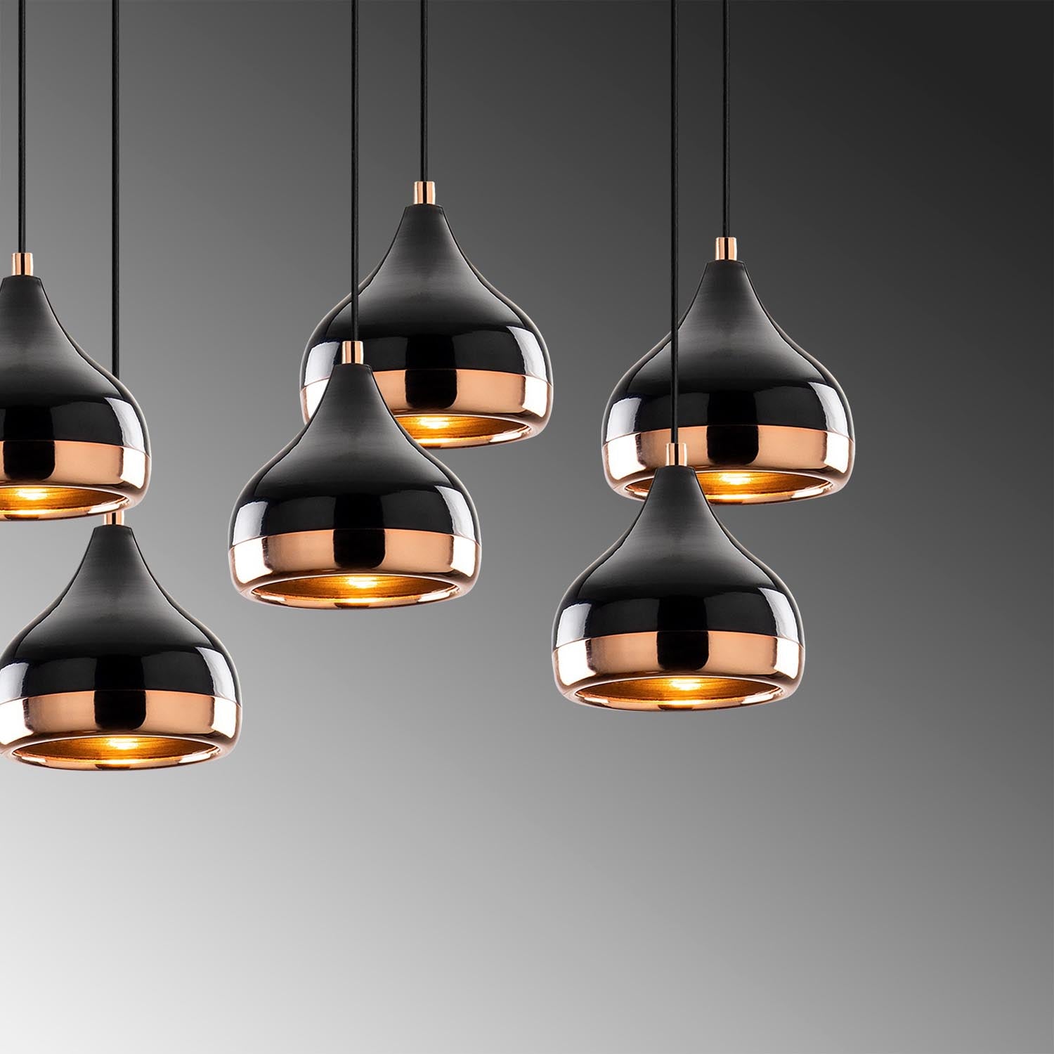 Yıldo - 6894 in Schwarz präsentiert im Onlineshop von KAQTU Design AG. Pendelleuchte ist von Opviq