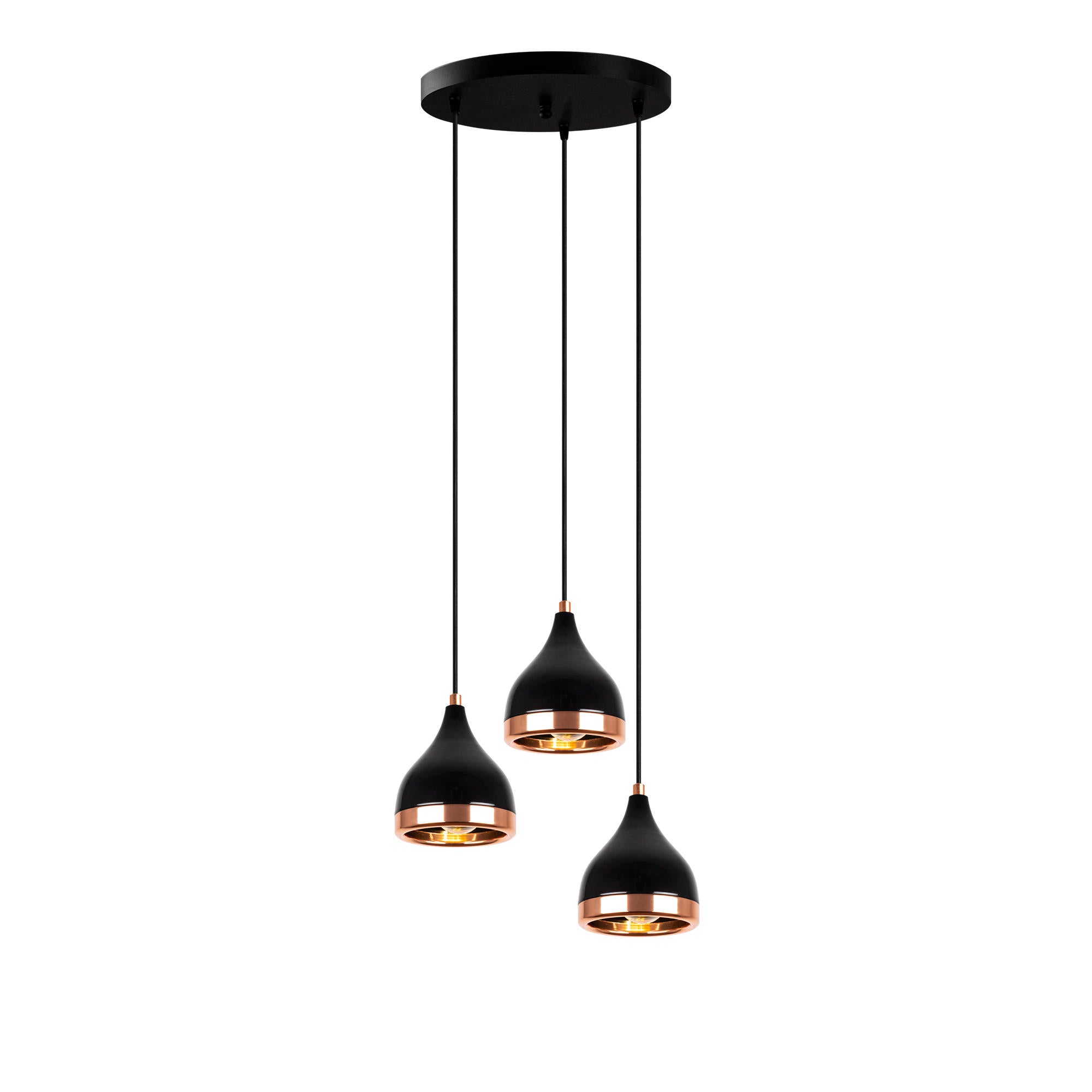 Yıldo - 7036 in Schwarz
 Kupfer präsentiert im Onlineshop von KAQTU Design AG. Pendelleuchte ist von Opviq