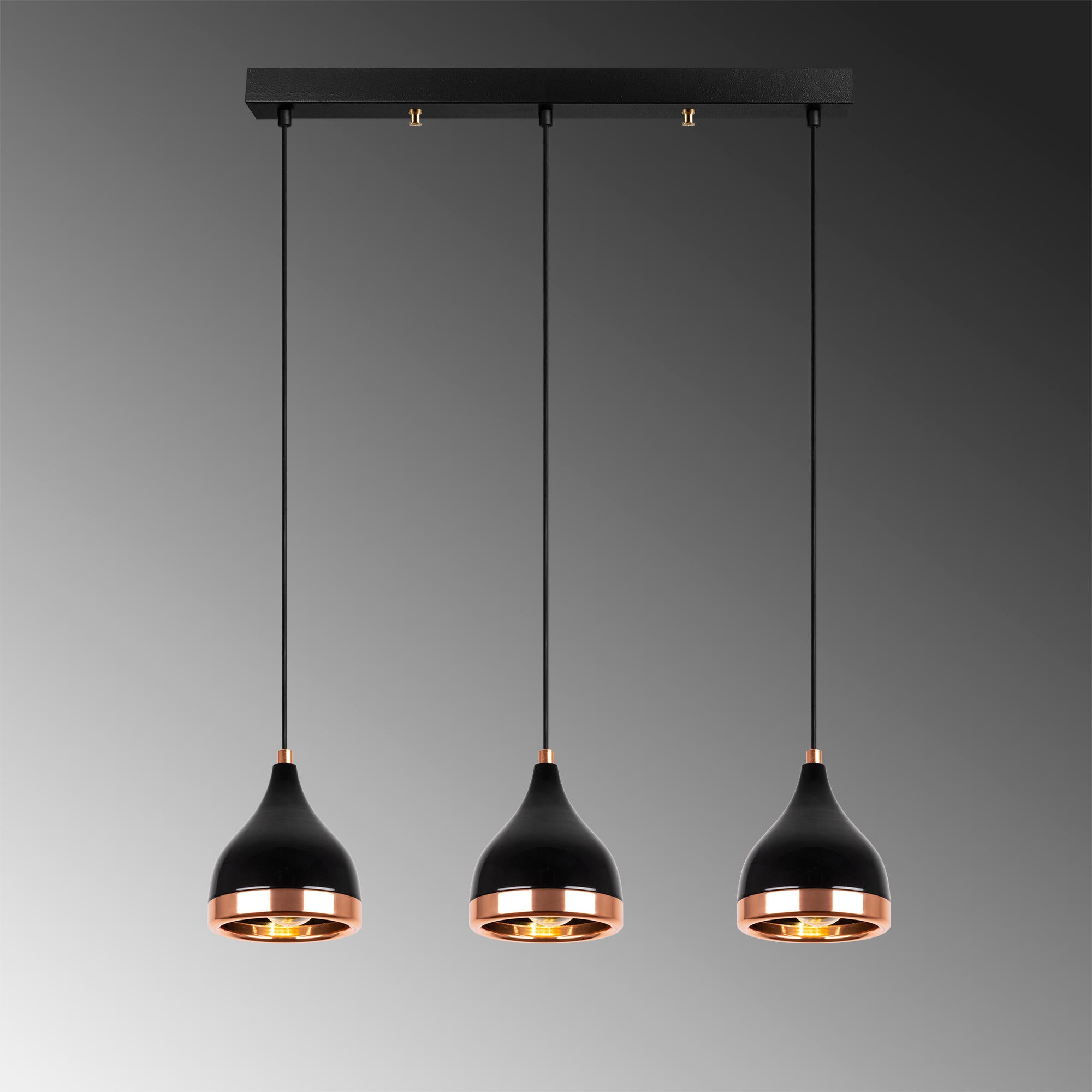 Yıldo - 7041 in Schwarz
 Kupfer präsentiert im Onlineshop von KAQTU Design AG. Pendelleuchte ist von Opviq