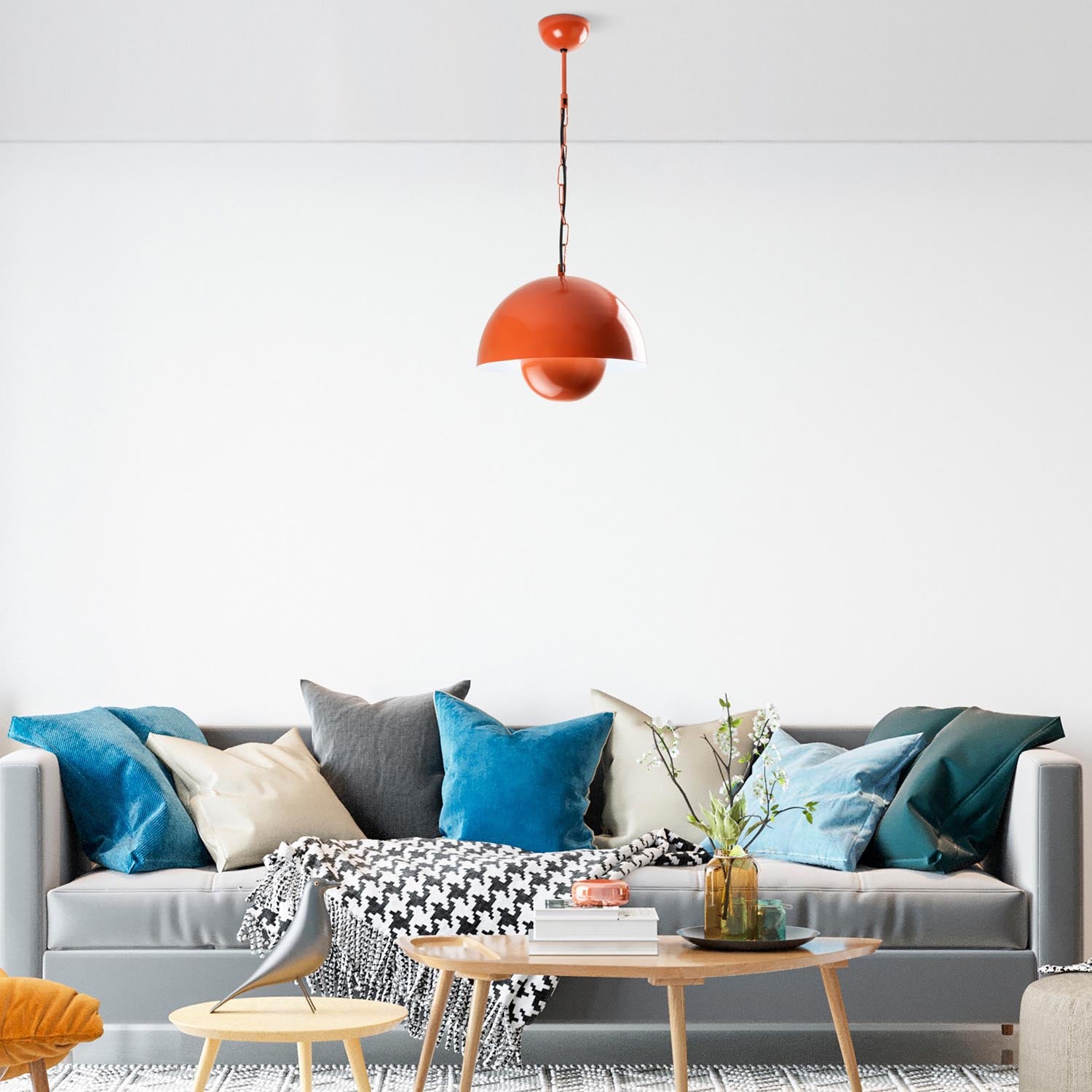 Kure 2676 - Orange in Orange präsentiert im Onlineshop von KAQTU Design AG. Pendelleuchte ist von Opviq