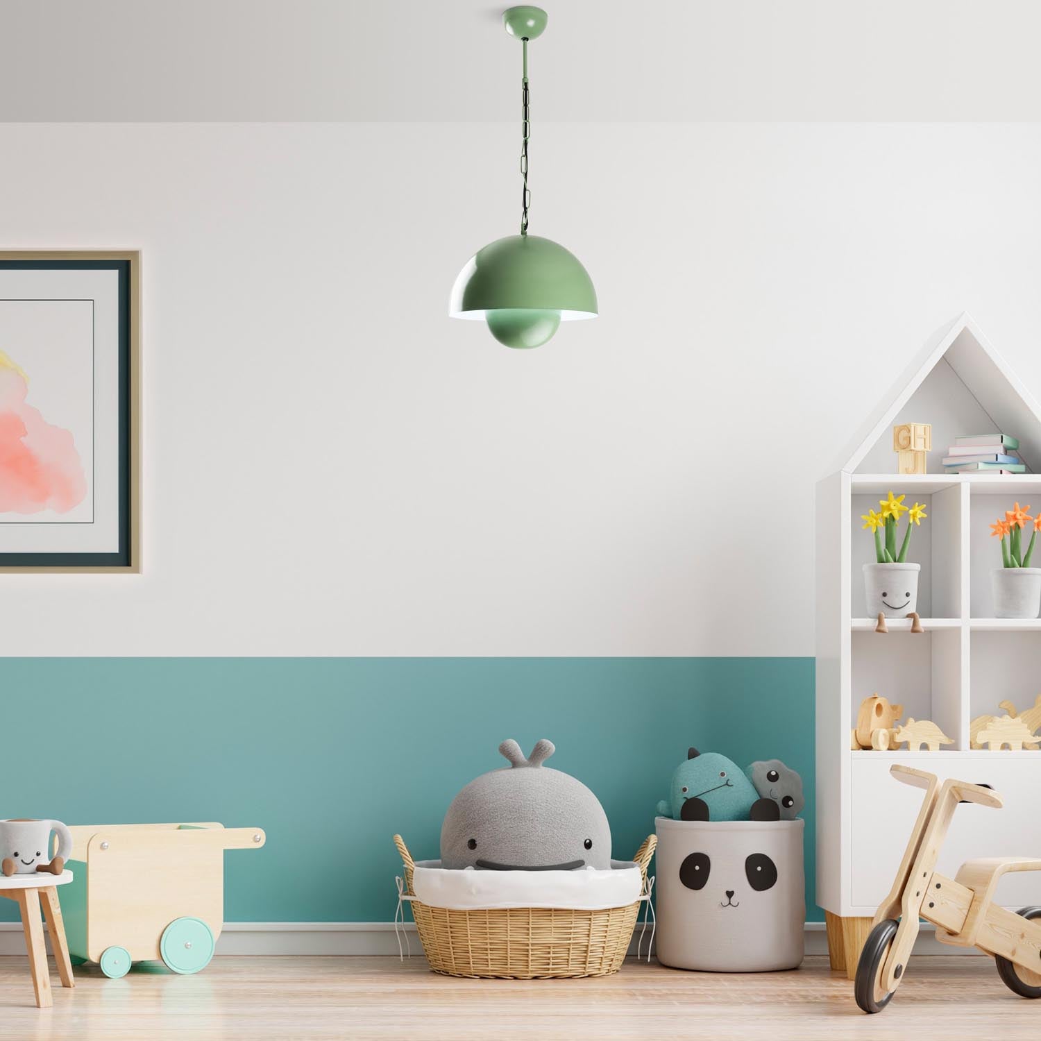 Kure 2676 - Mint in Minze präsentiert im Onlineshop von KAQTU Design AG. Pendelleuchte ist von Opviq