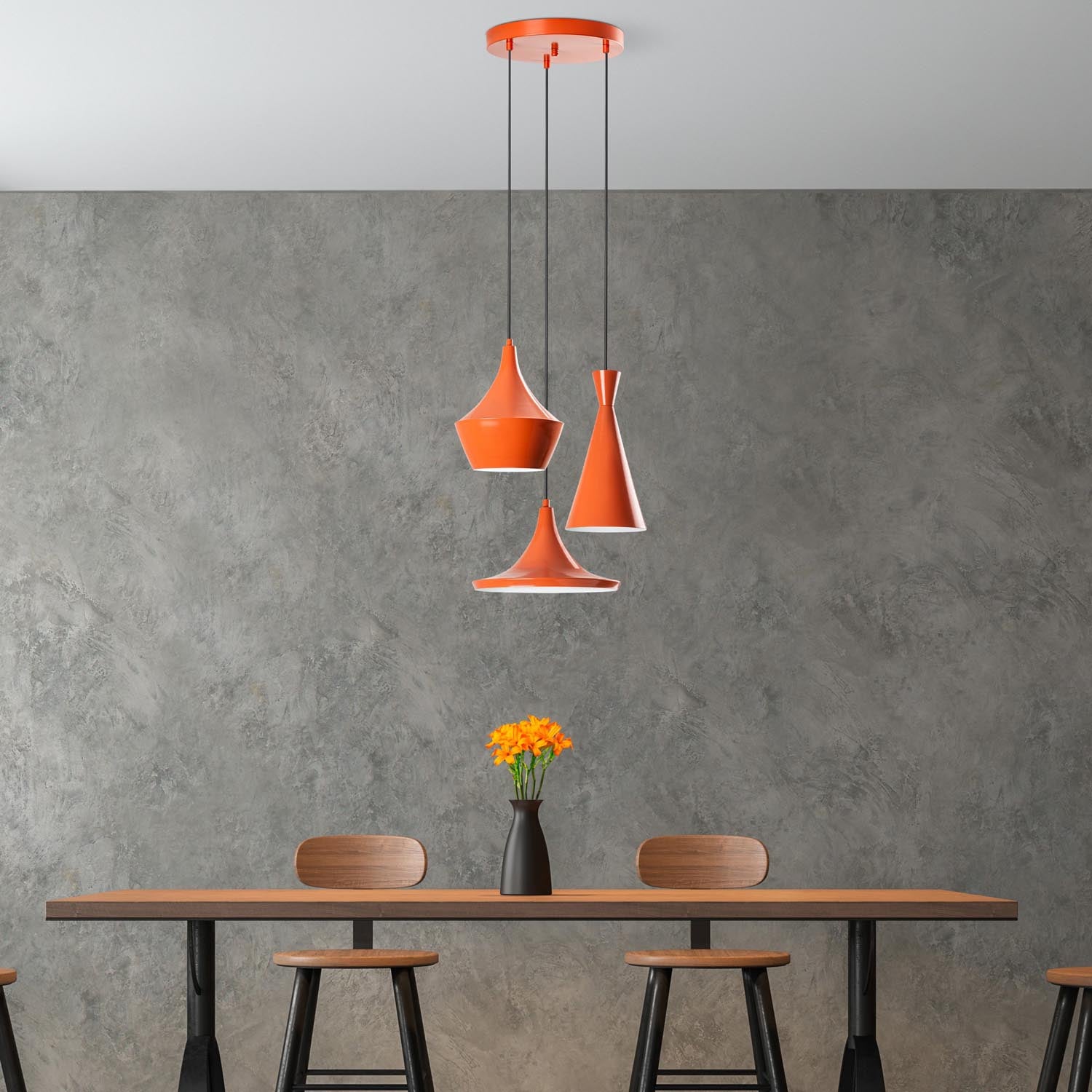 Tom - 3556 - Orange in Orange präsentiert im Onlineshop von KAQTU Design AG. Pendelleuchte ist von Opviq